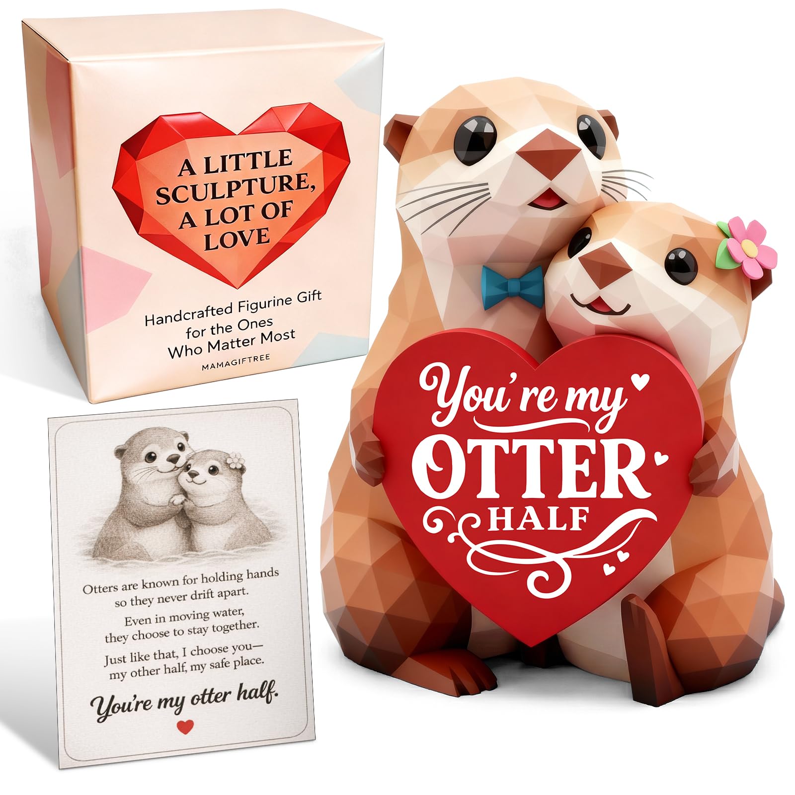 Otter Half Figurines