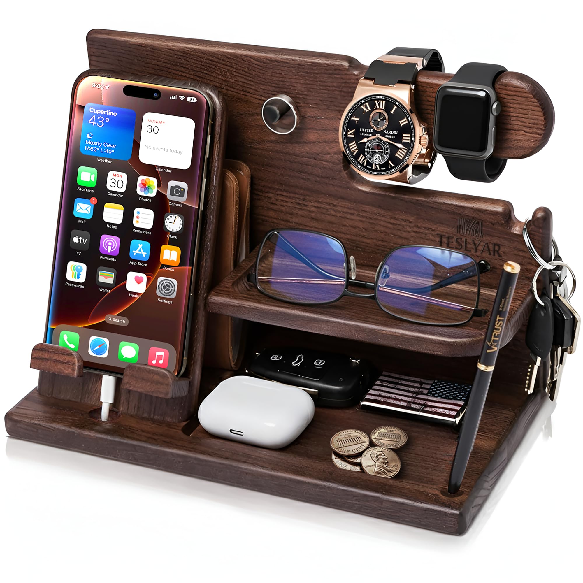 Wood Phone Docking Station