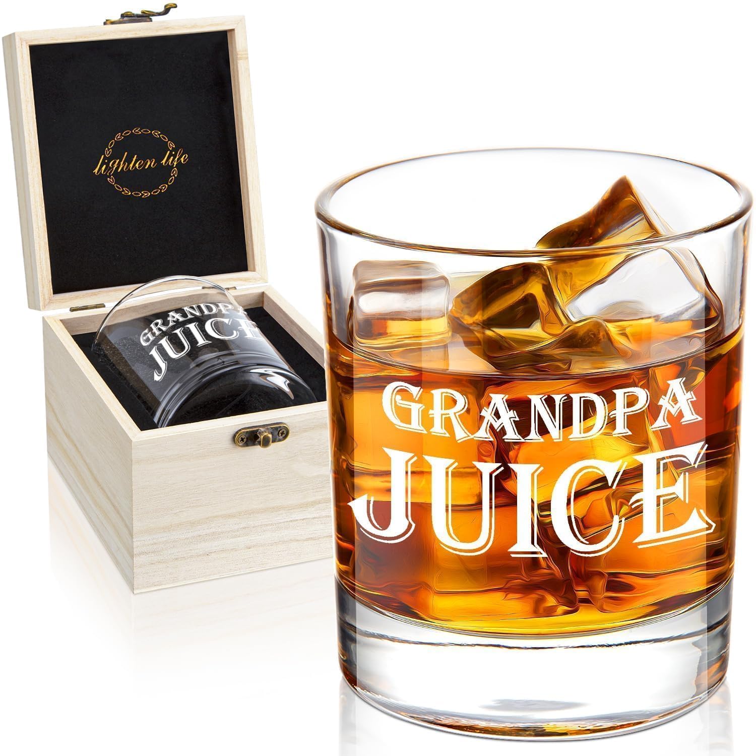 Grandpa Juice Whiskey Glass