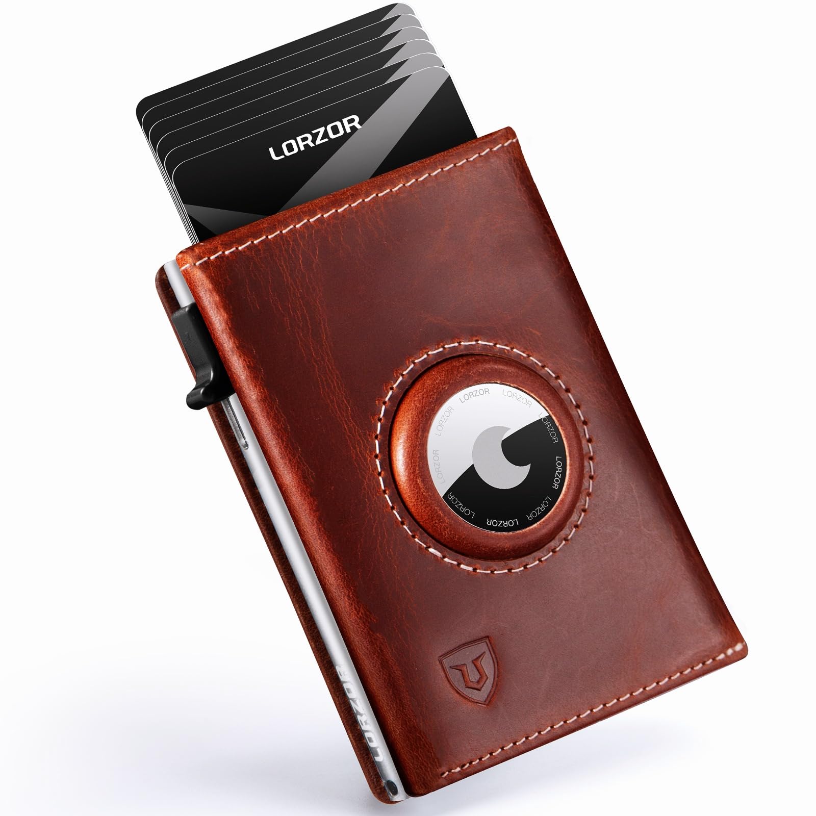 Leather Airtag Smart Wallet