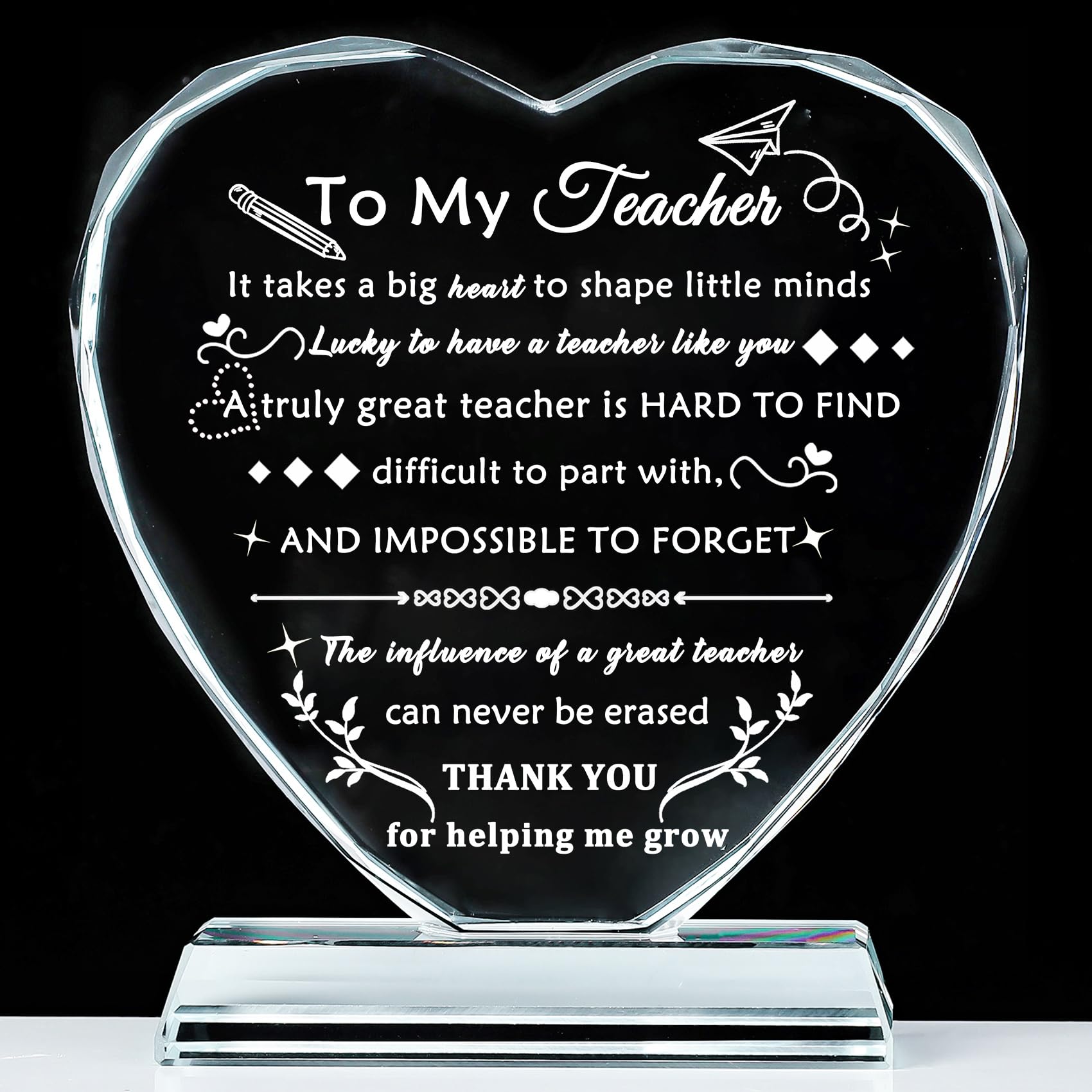 Crystal Teacher Keepsake