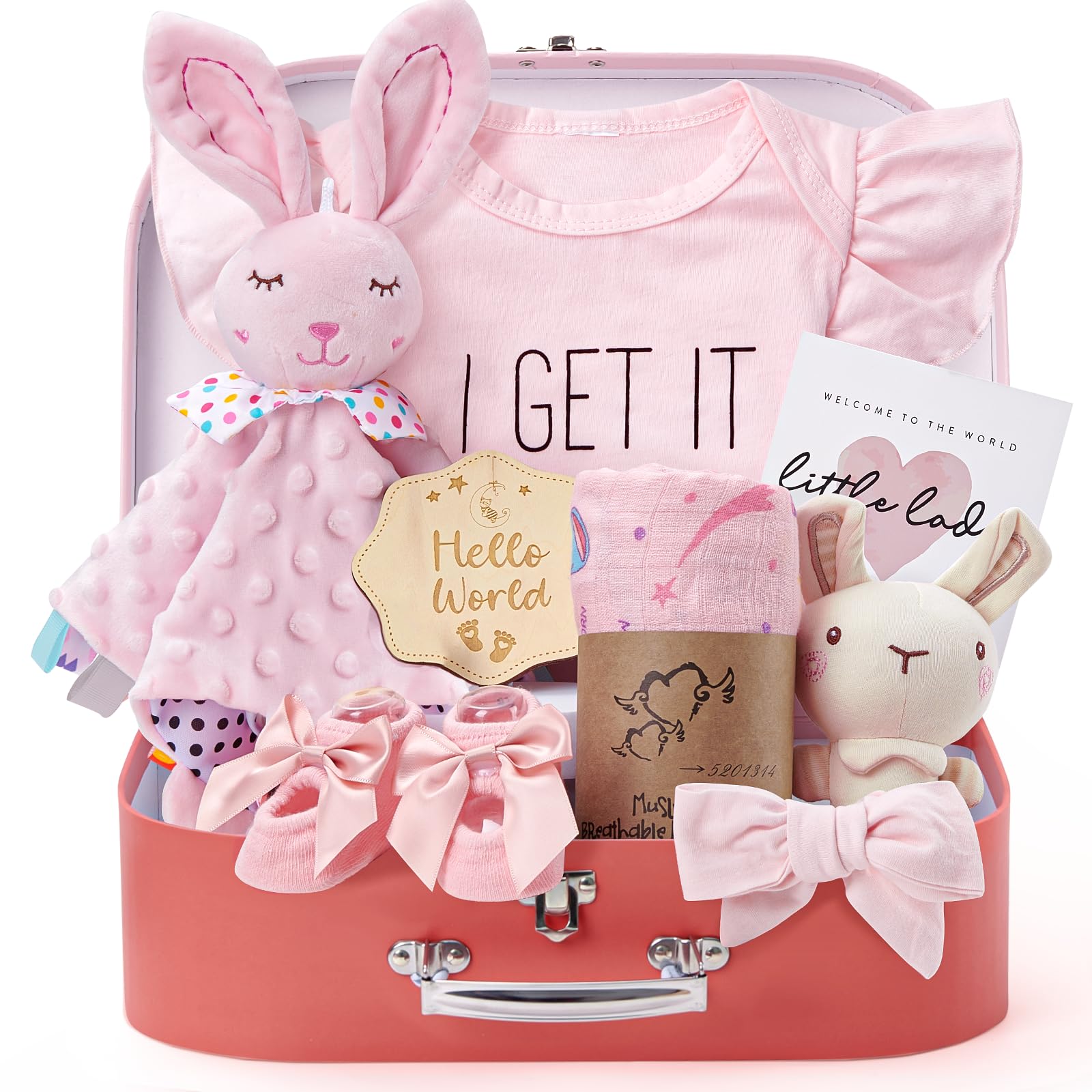 Baby Girl Gift Basket Set