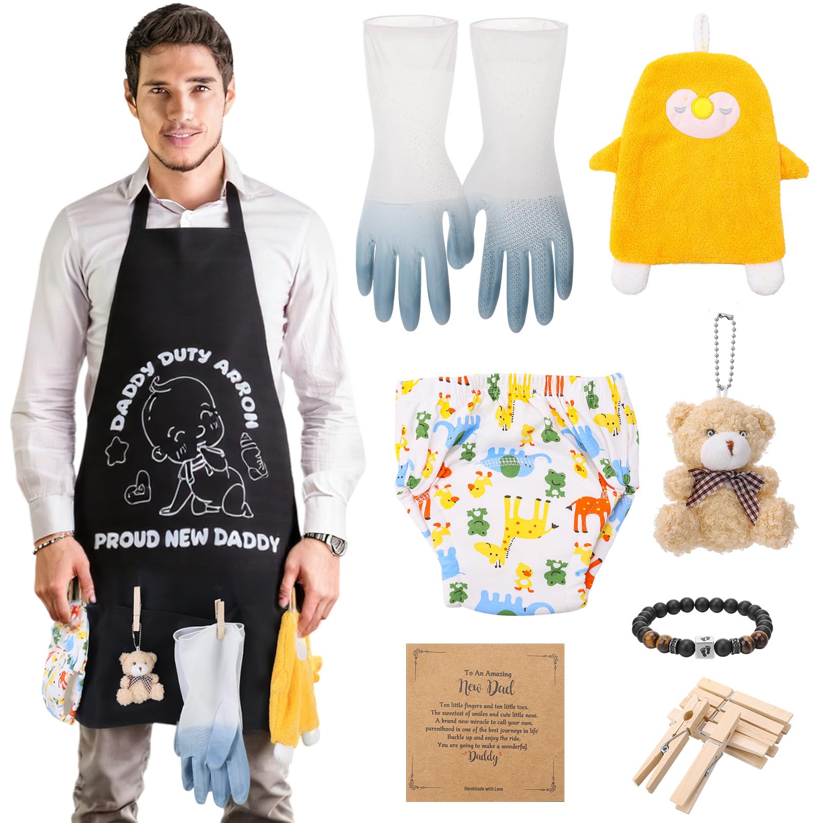 Daddy Duty Apron with Pockets