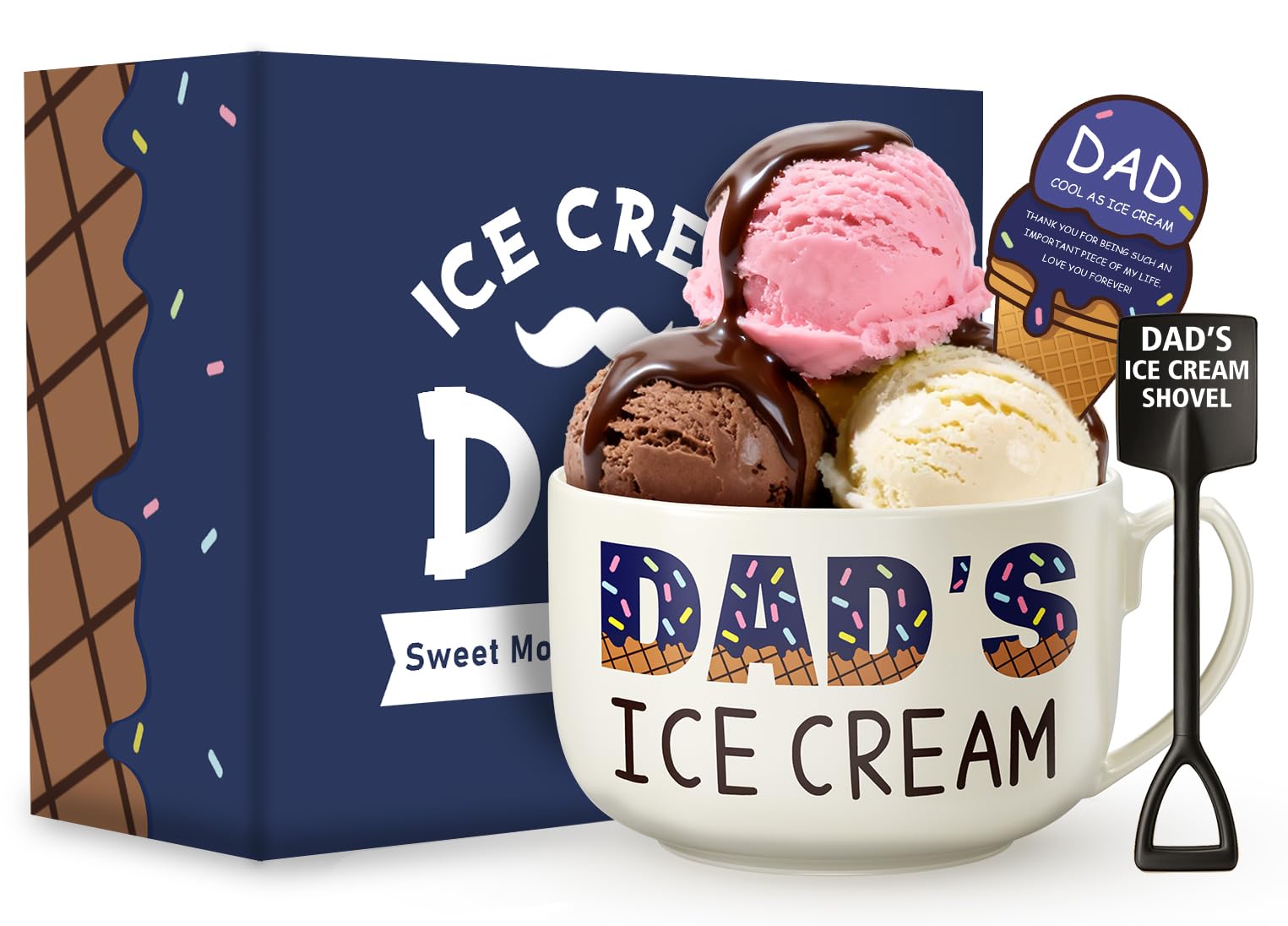 Dad's Ice Cream Bowl Set