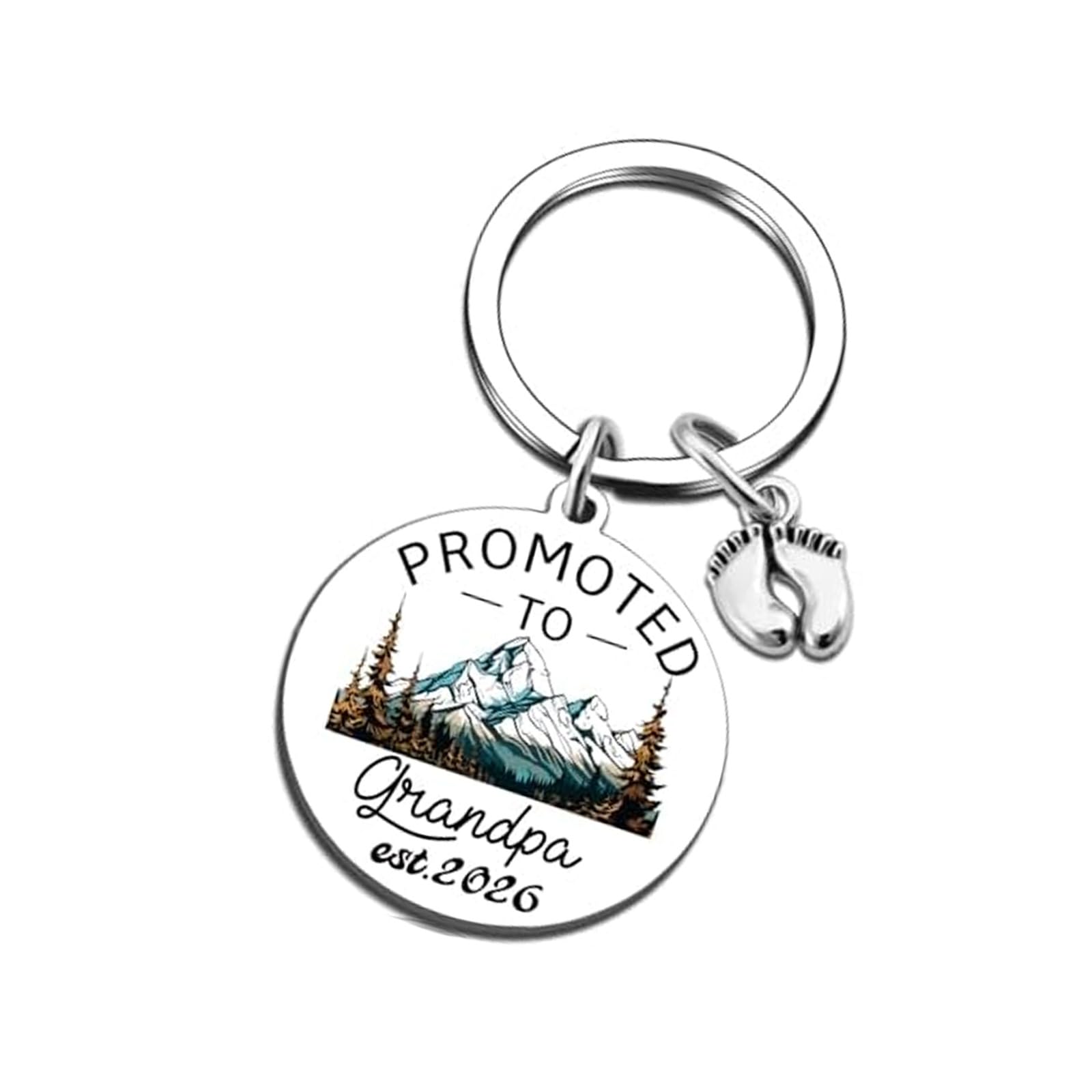 Grandpa Promoted Keychain