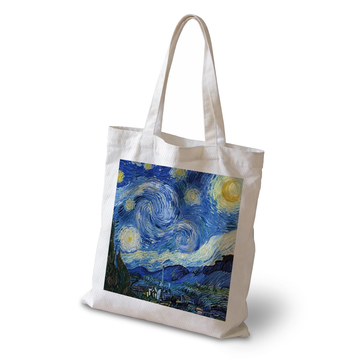 Starry Night Canvas Tote Bag