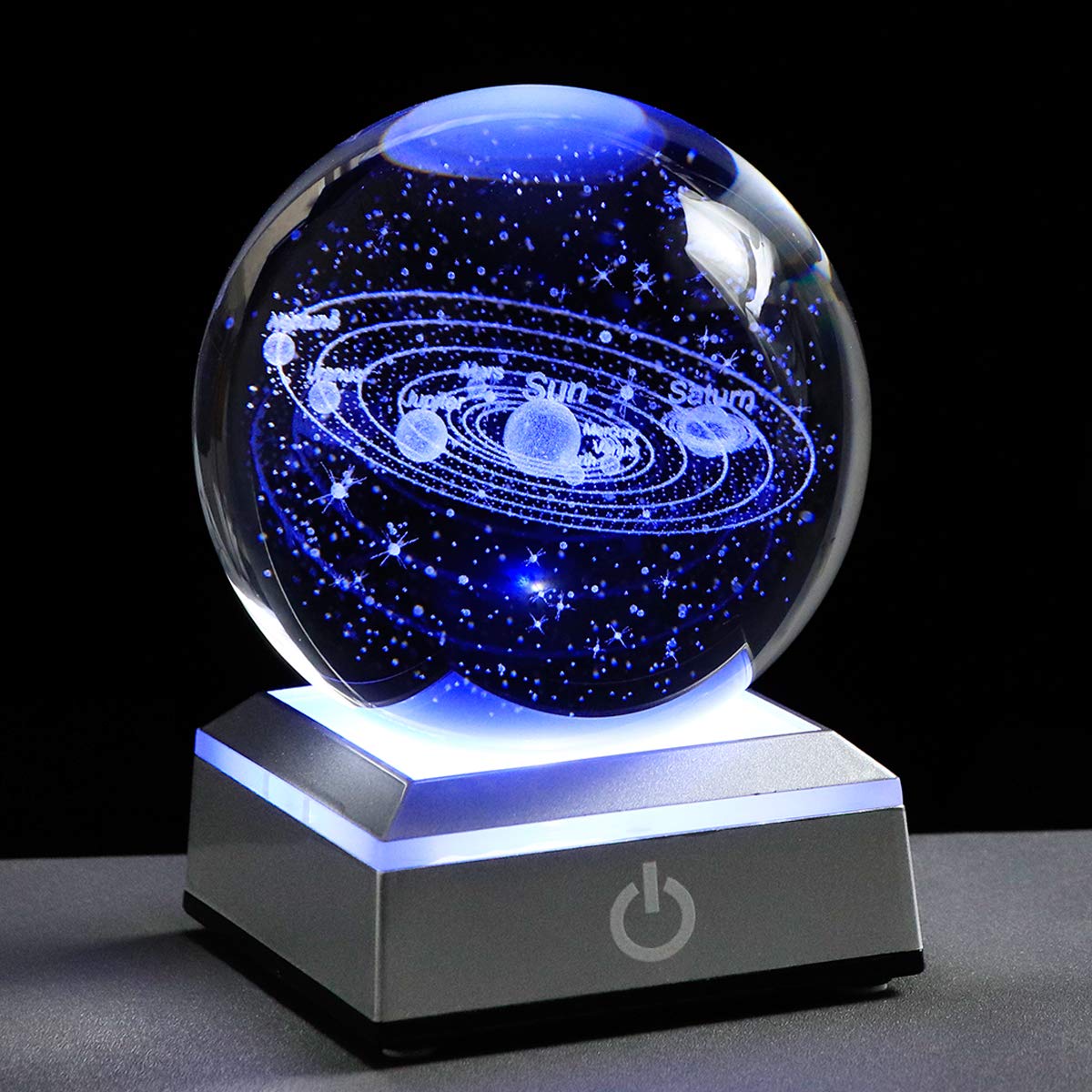 3D Solar System Crystal Ball