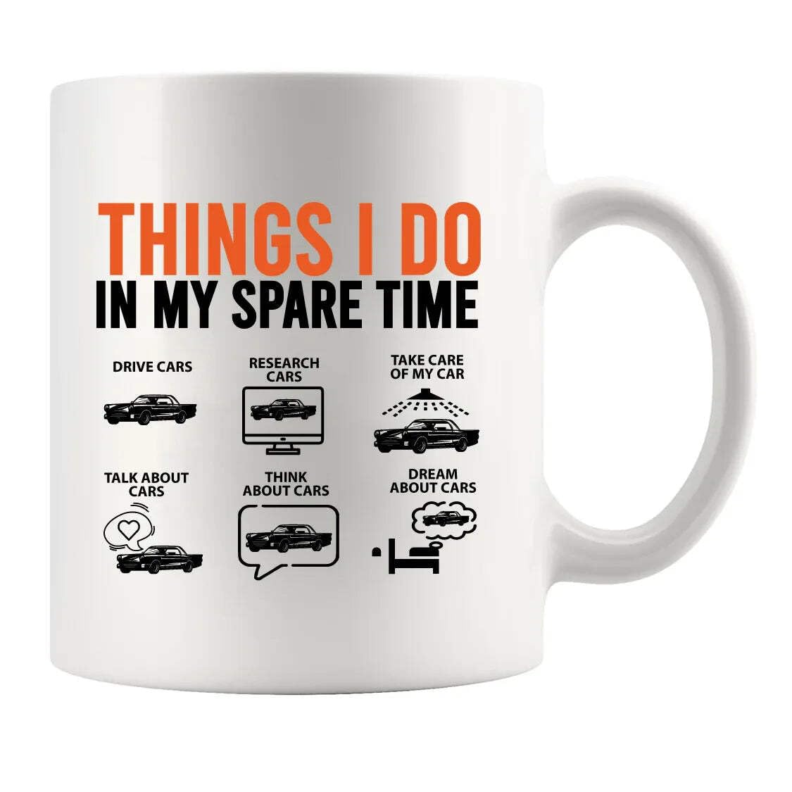 Spare Time Car Lovers Mug