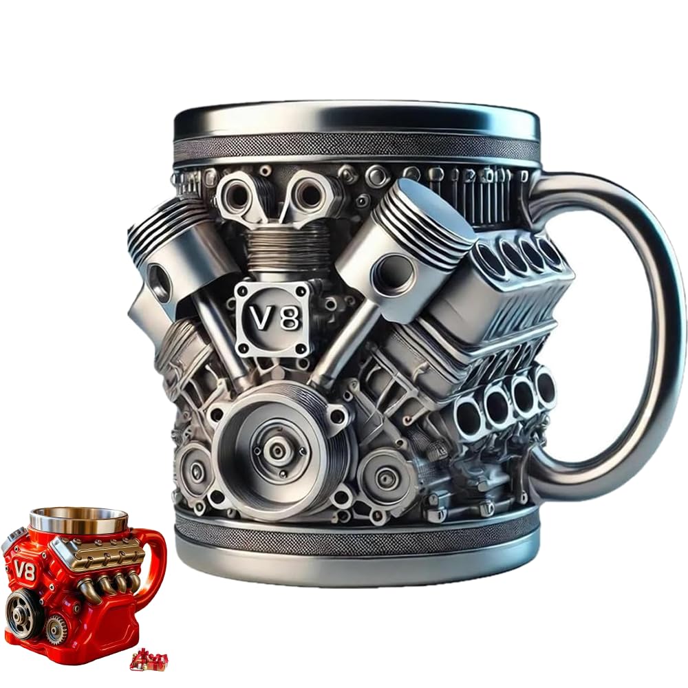 V8 Engine Stainless Cup