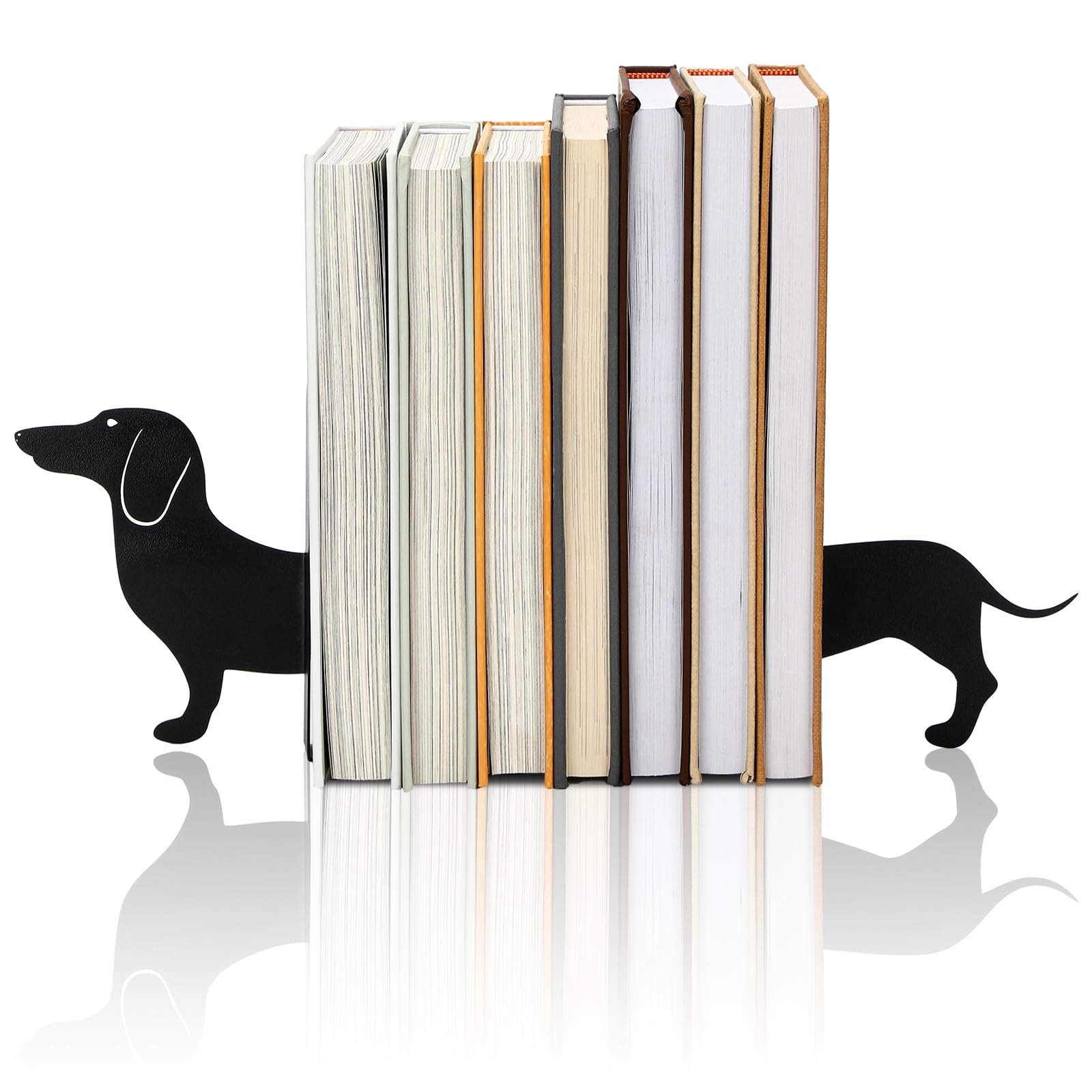 Dachshund Silhouette Bookends