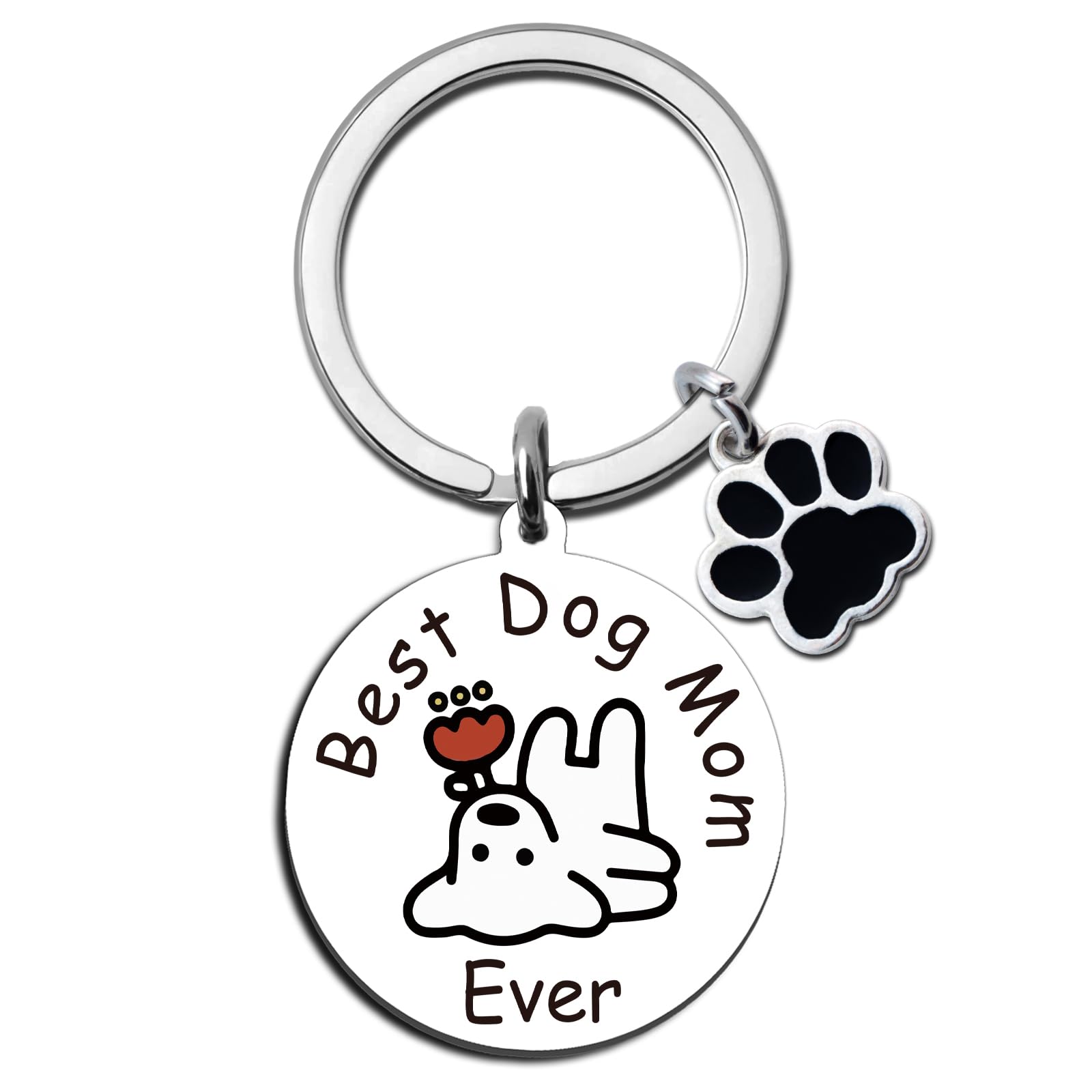 Best Dog Mom Ever Keychain