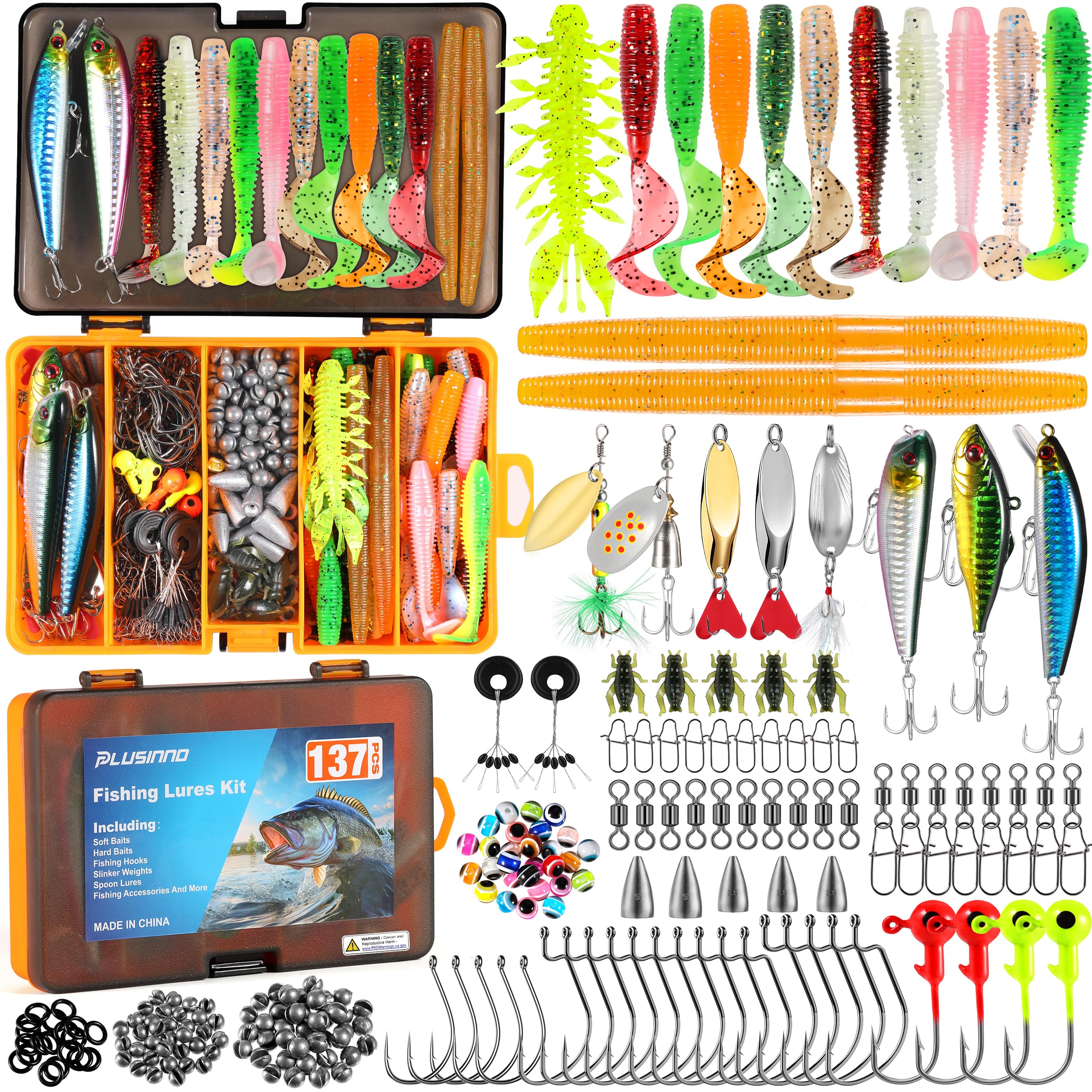 137Pcs Fishing Lures & Tackle