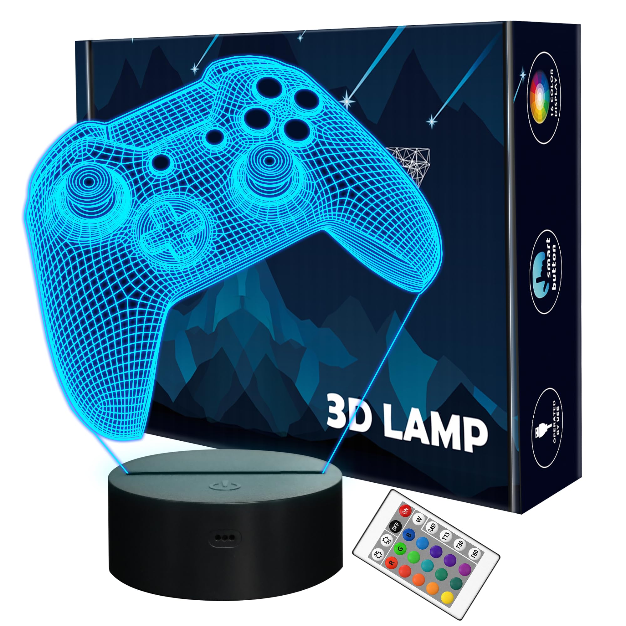 3D Gamepad Night Light
