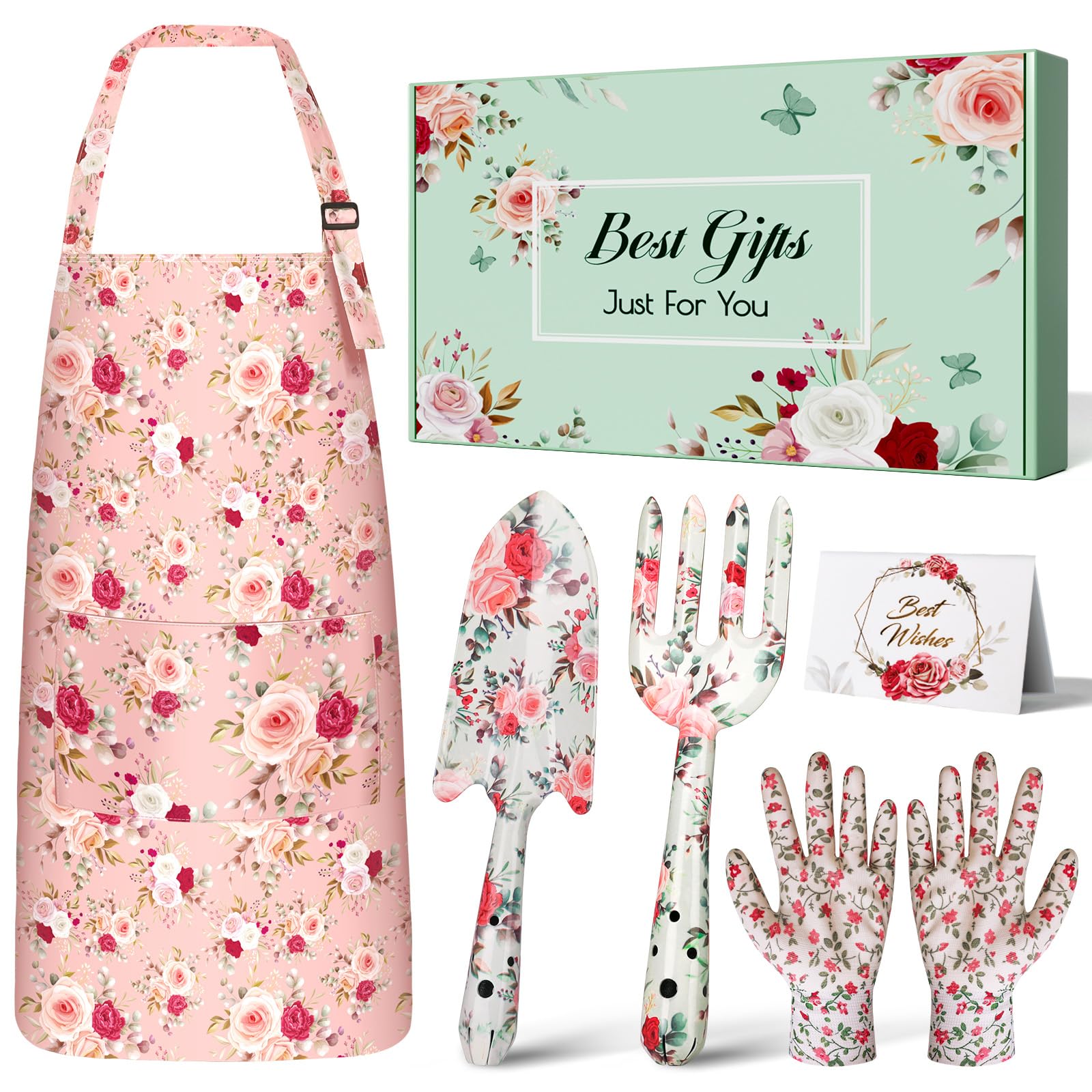 Pink Gardening Tools & Apron