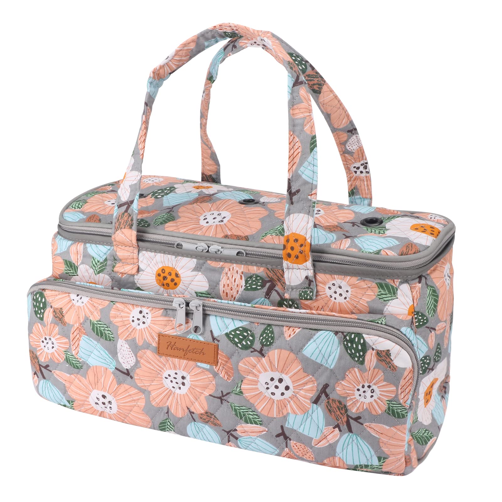 Large Flower Yarn Bag