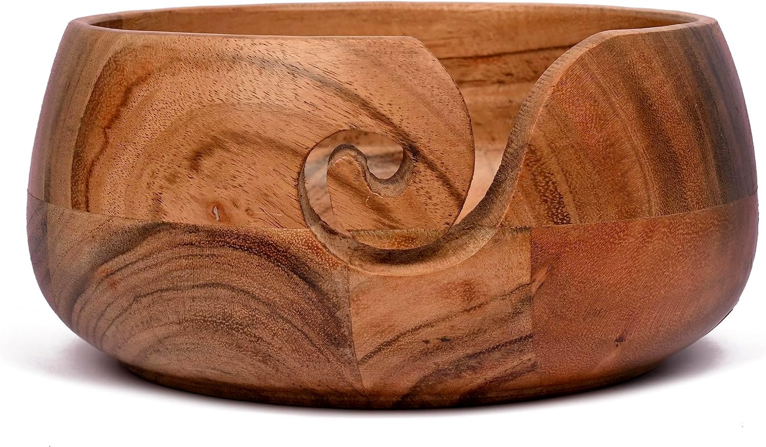 Acacia Wood Yarn Bowl