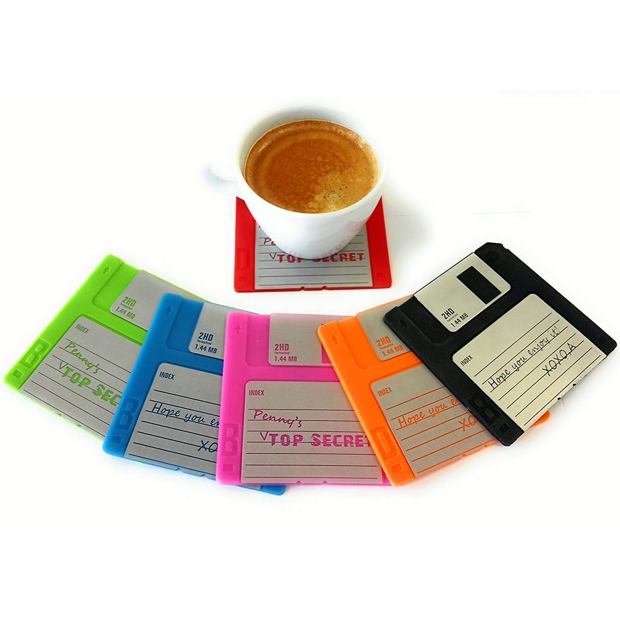 Floppy Disk Coaster Set (6)