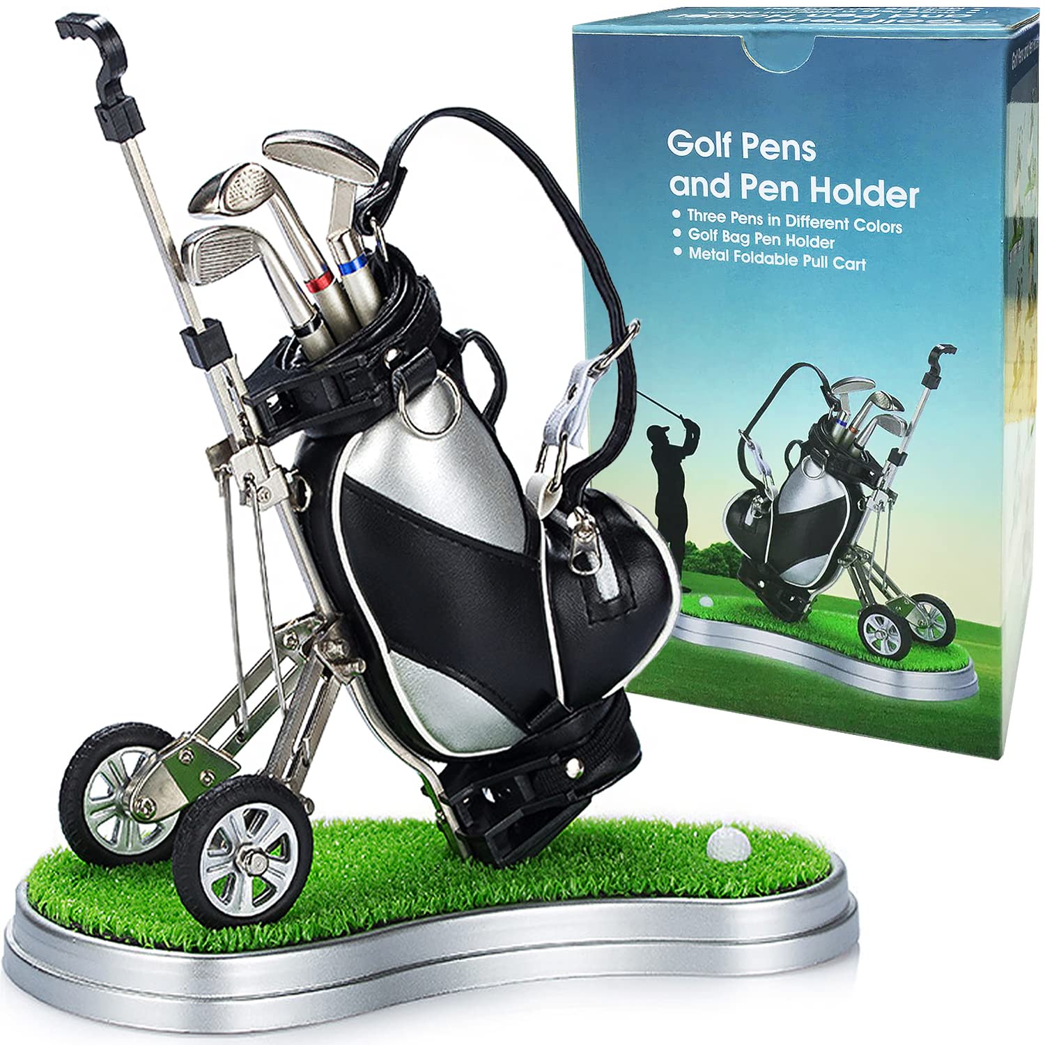 Golf Pen Holder Desk Decor