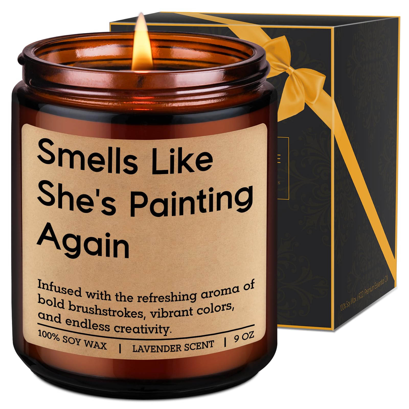 Funny Artist Painting Candle