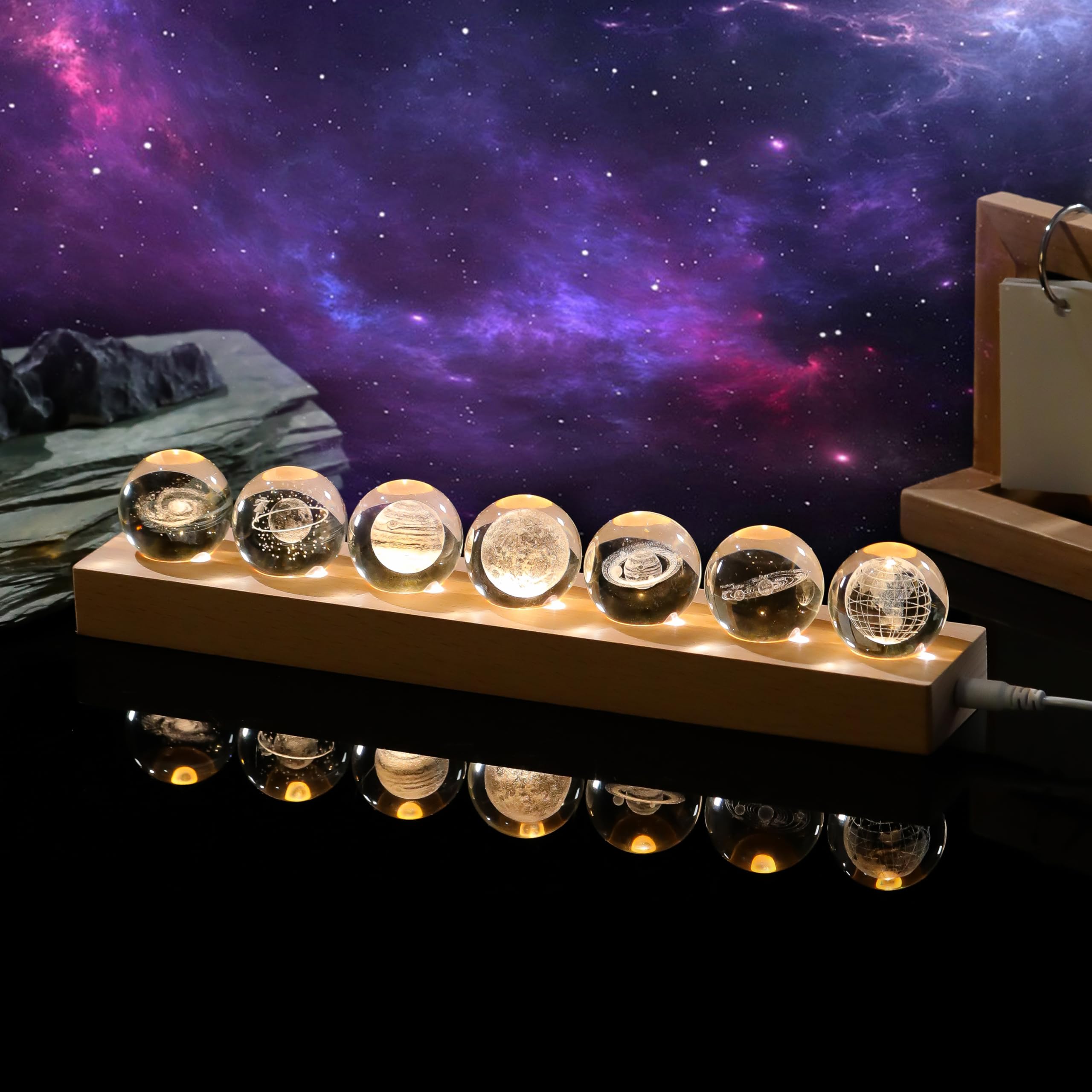LED Solar System Crystal Ball