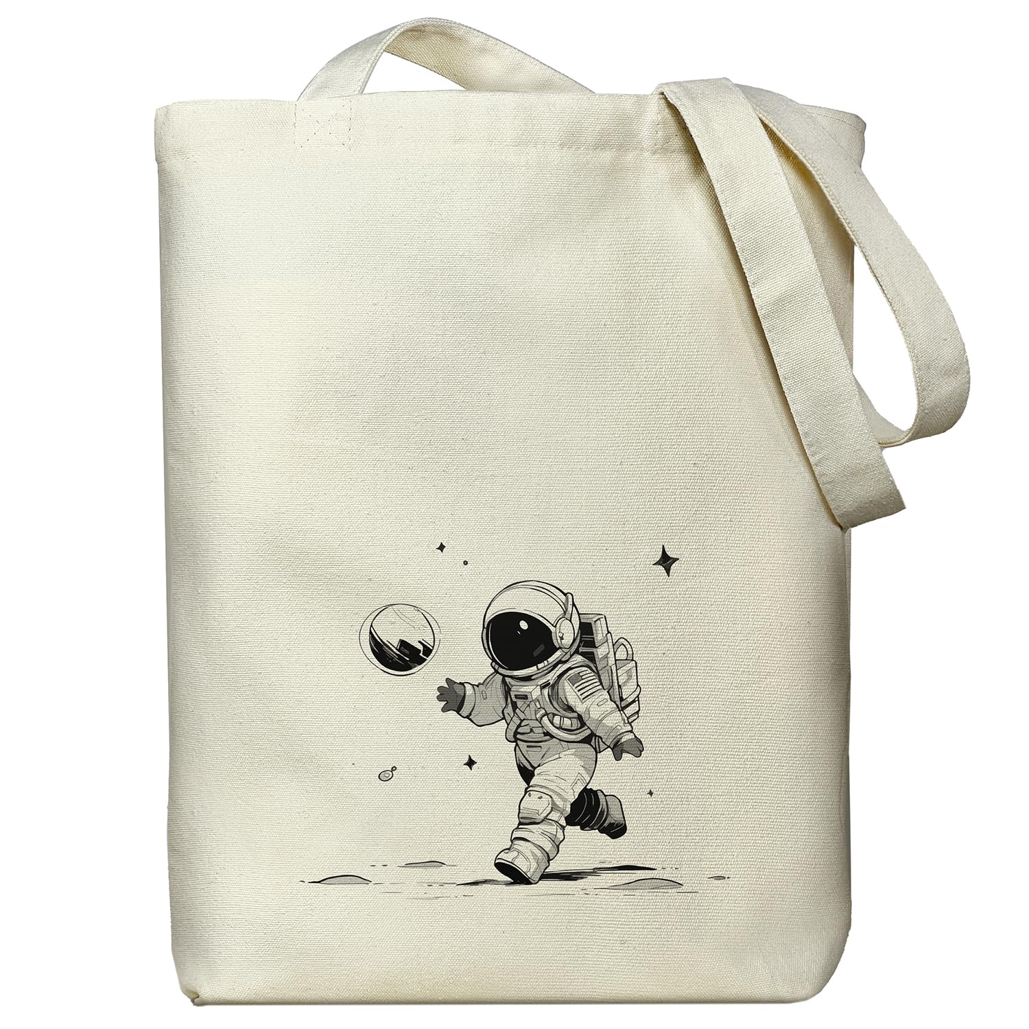 Reusable Canvas Space Tote