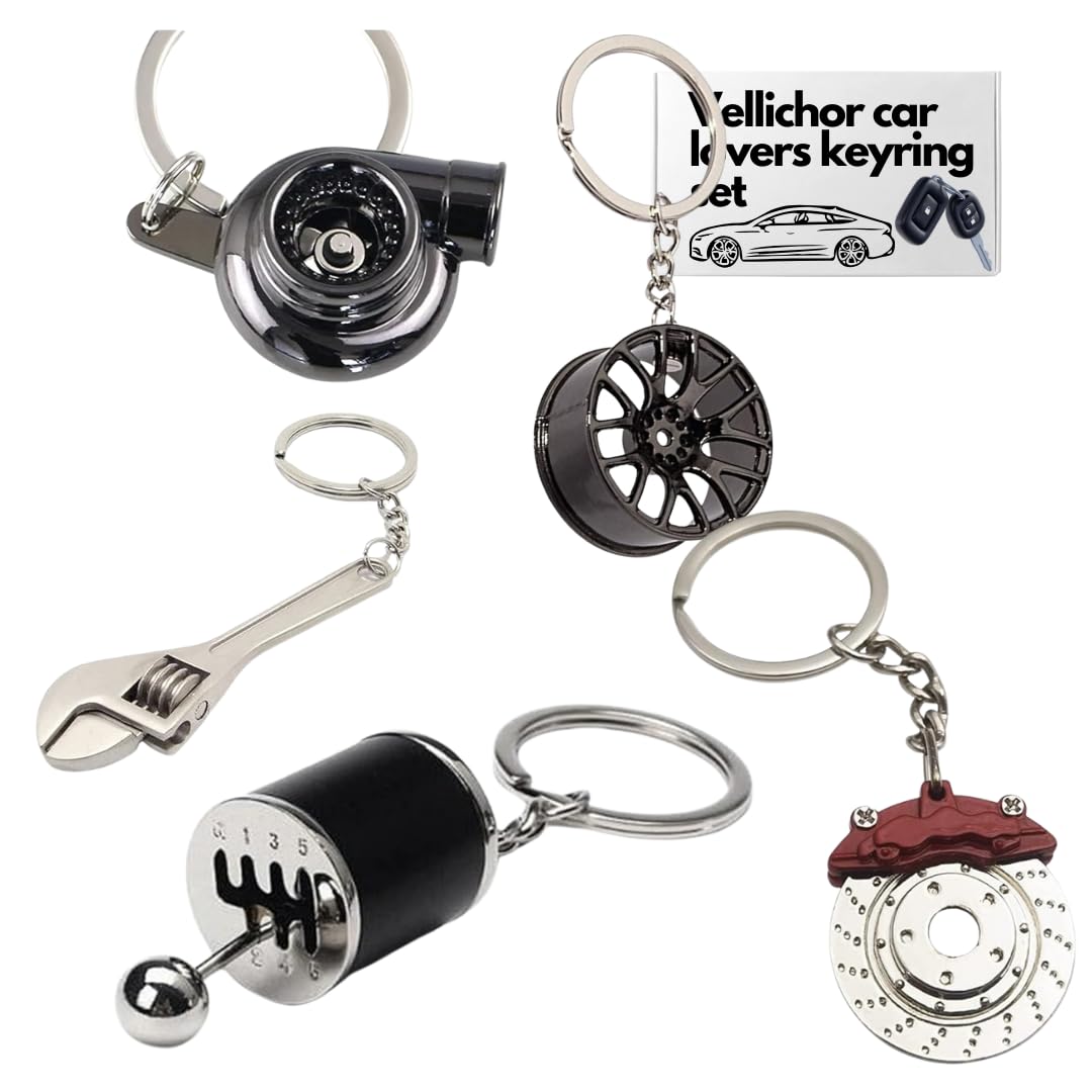 5pc Car Lovers Keychain Set