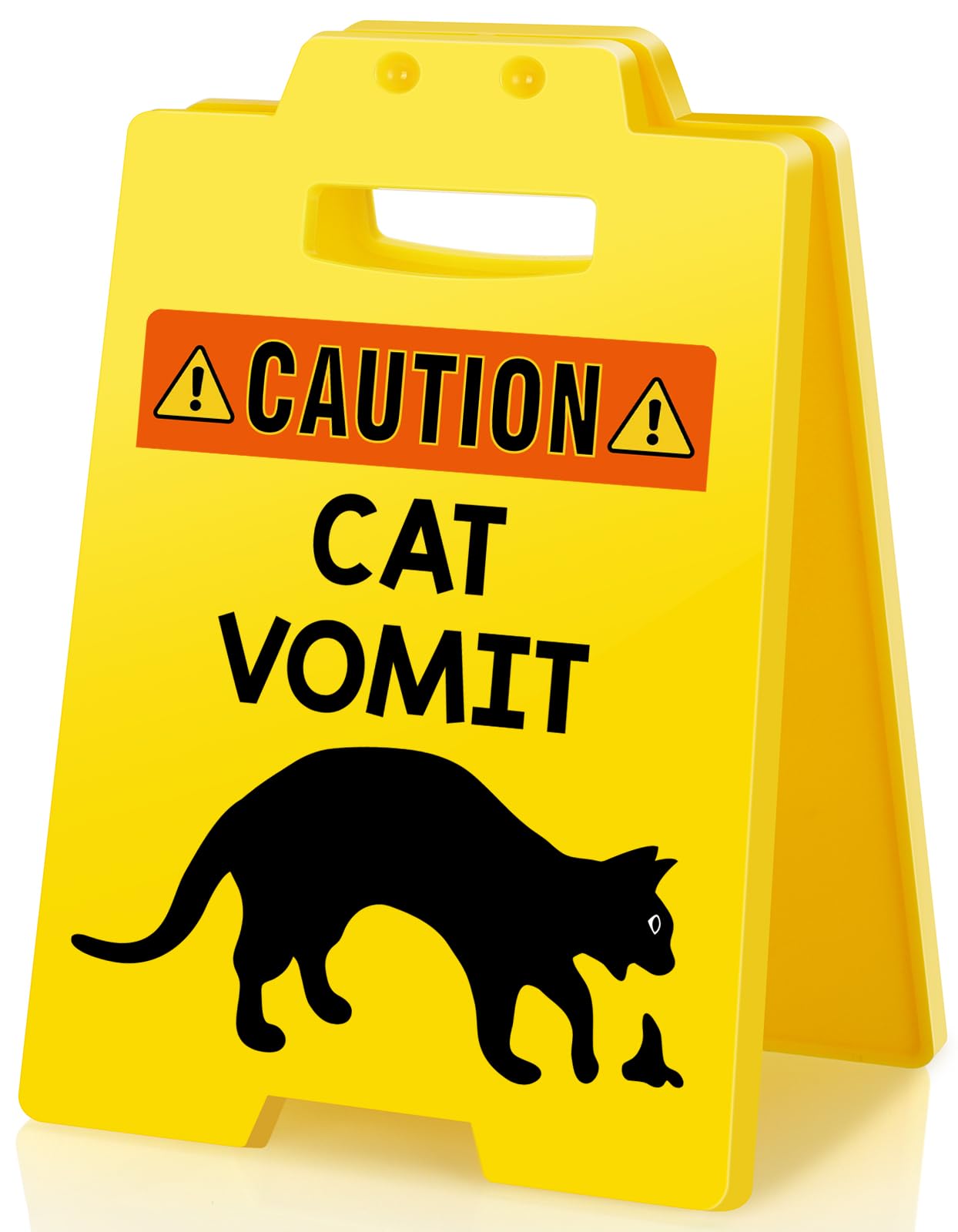 Cats Vomit Caution Desk Sign