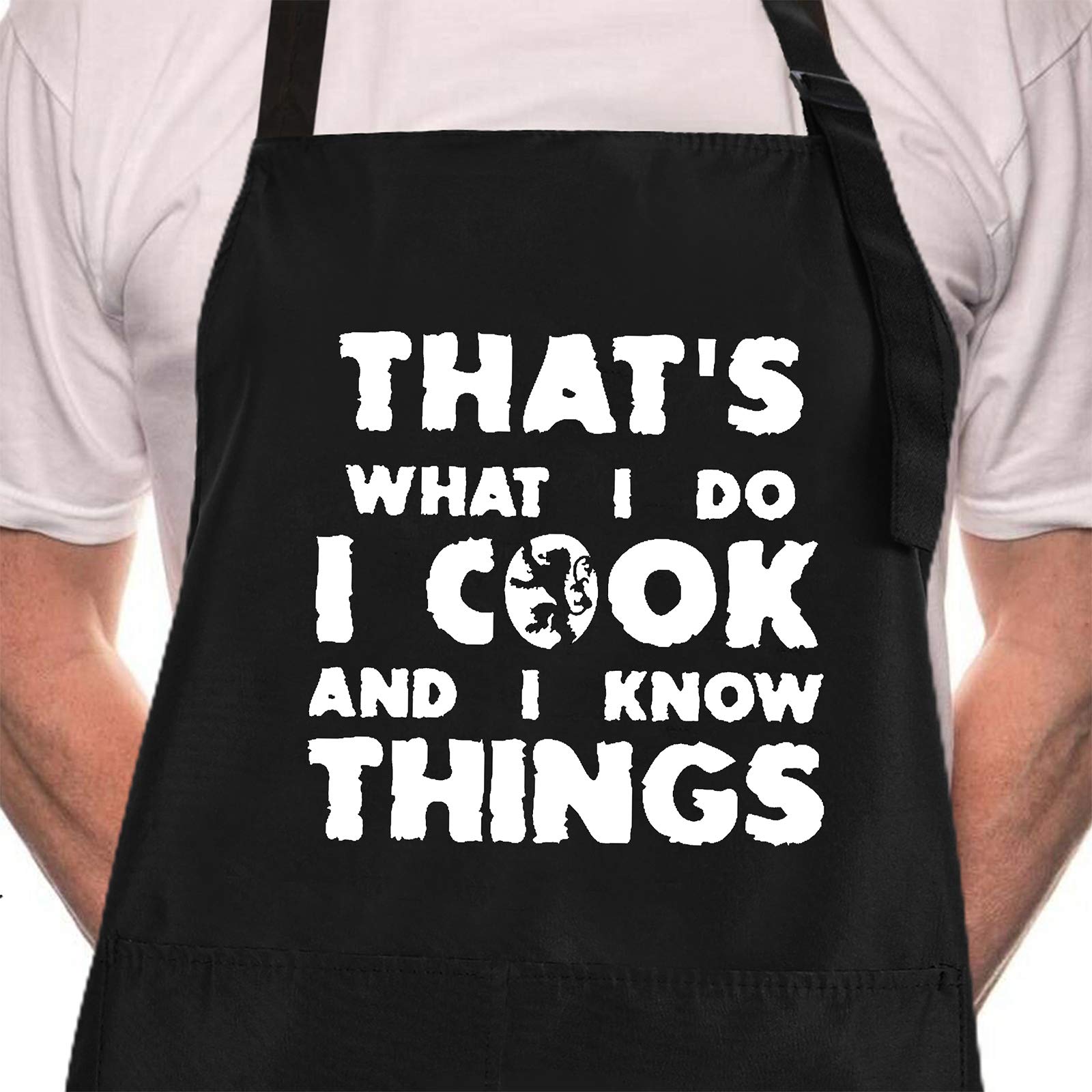 I Cook & I Know Things Apron