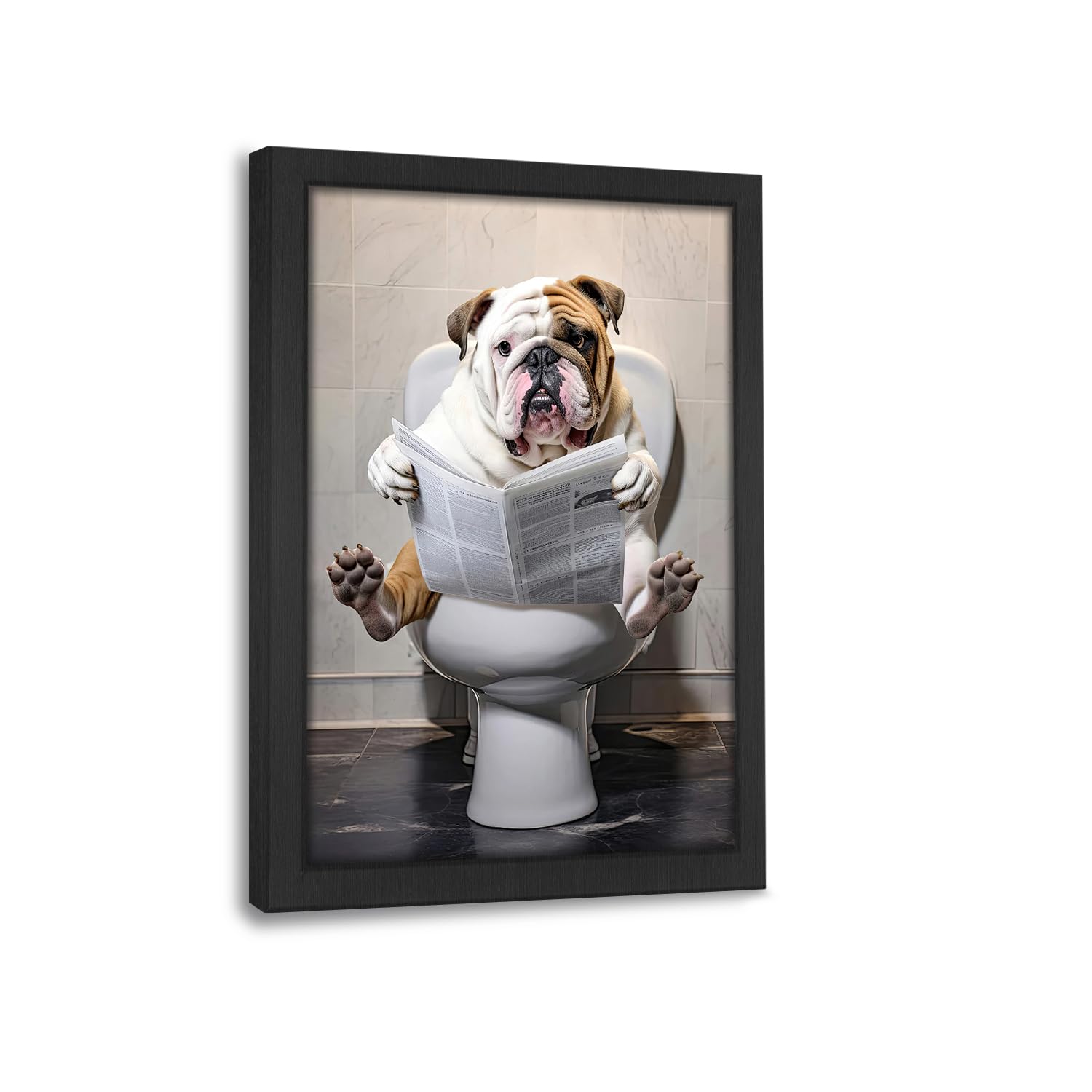 Bulldog Toilet Wall Sign