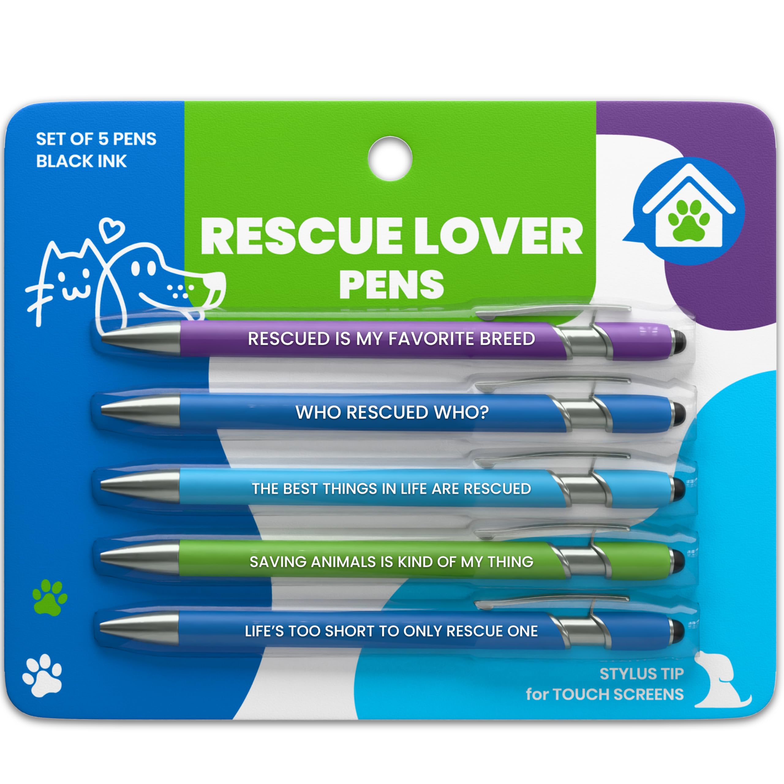 Funny Dog Rescue Pen Set