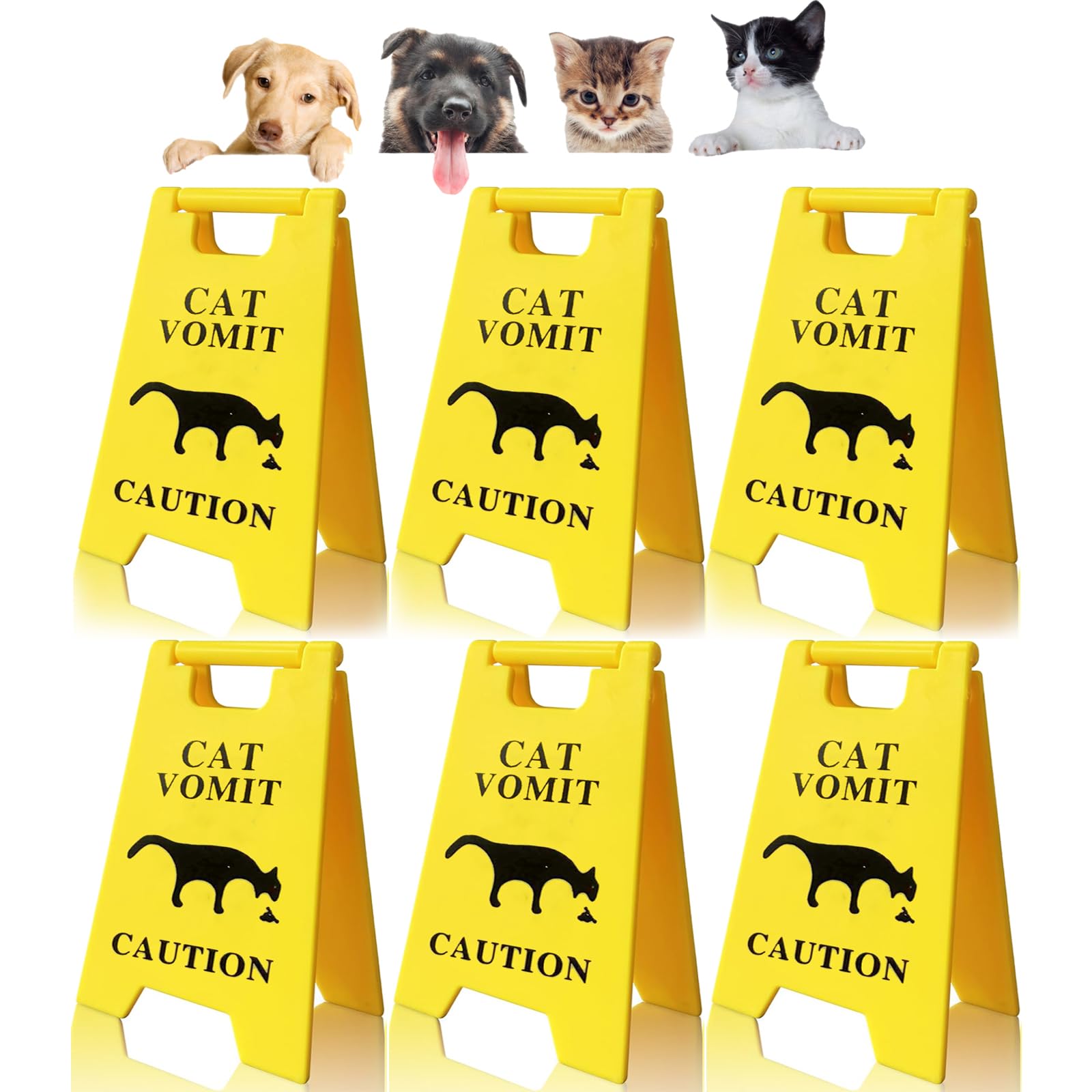 Dog Vomit Caution Desk Sign