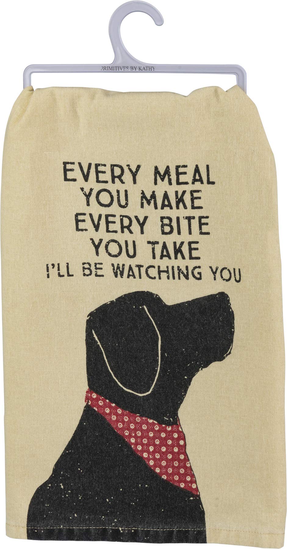 Dog Watching Kitchen Towel