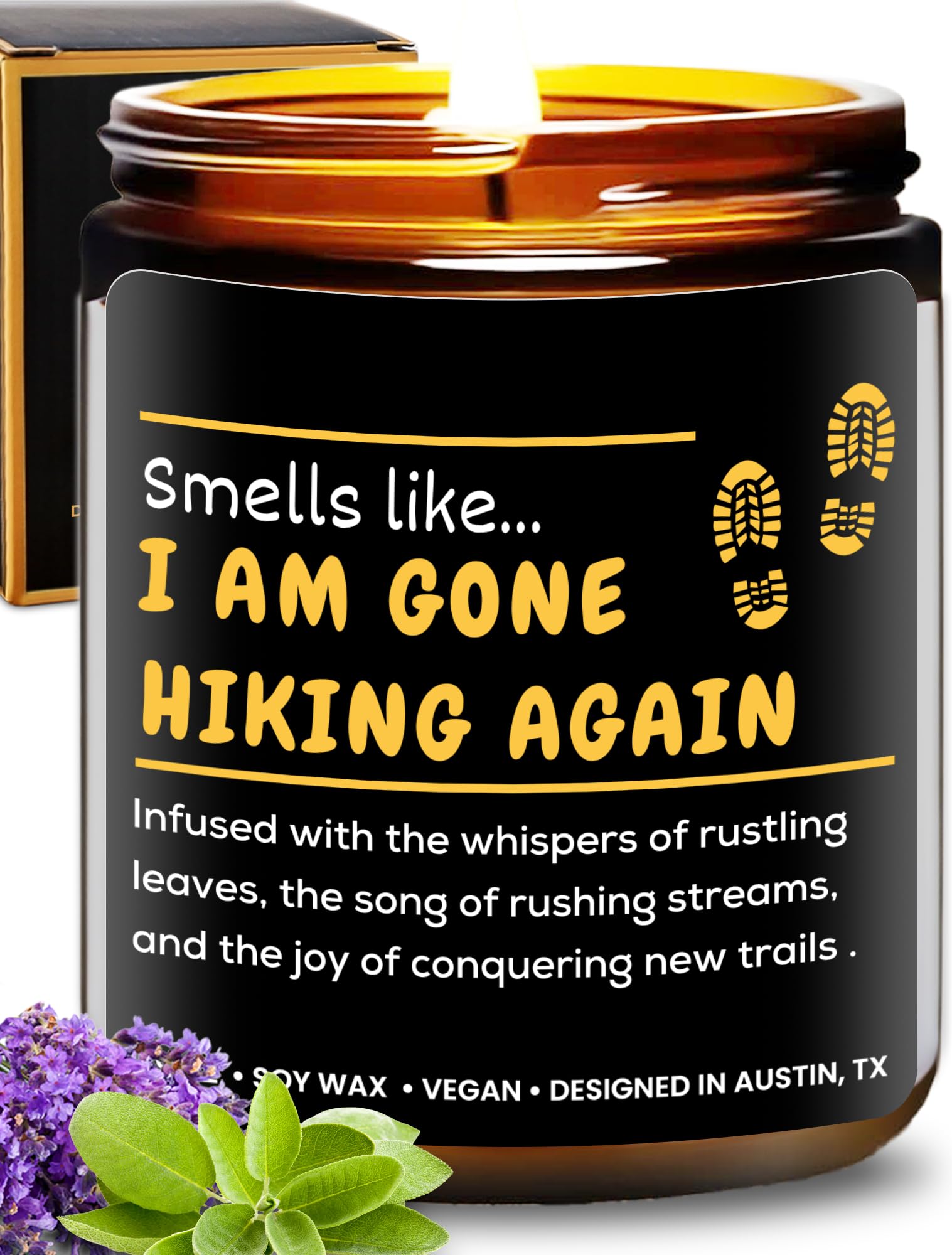 Unique Hiking Scented Candle