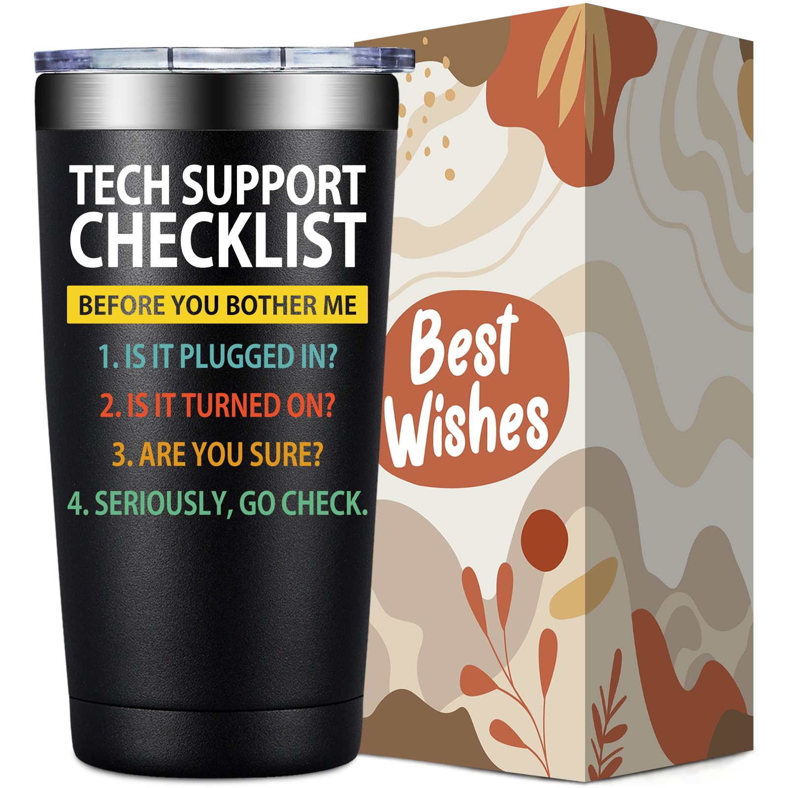 Tech Support Checklist Tumbler