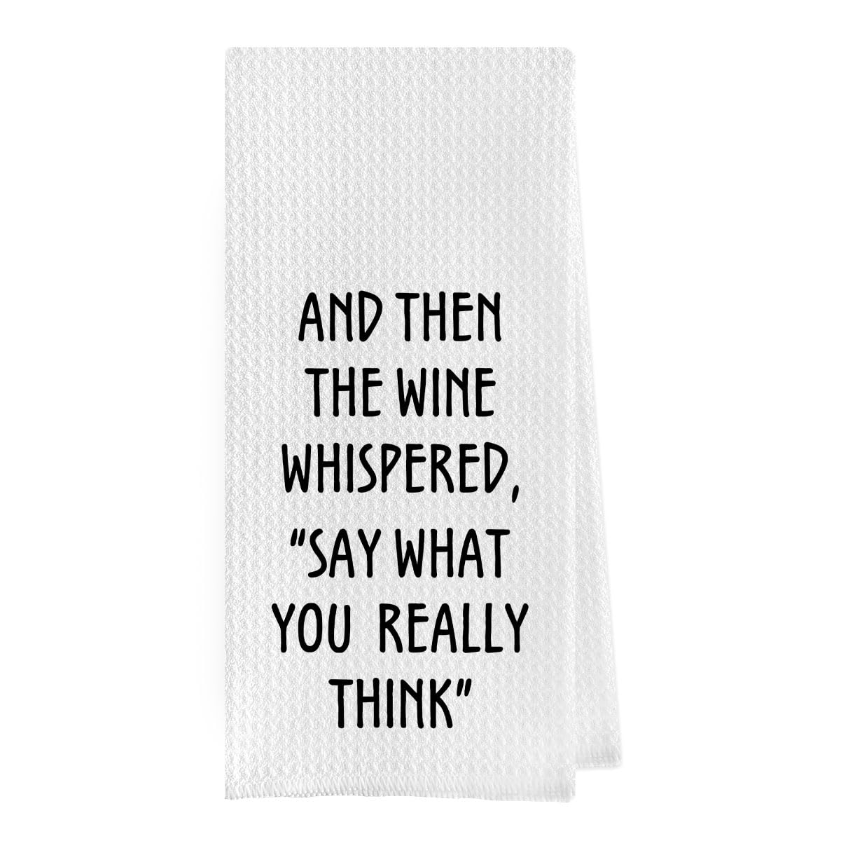 Funny Wine Lovers Dish Towel