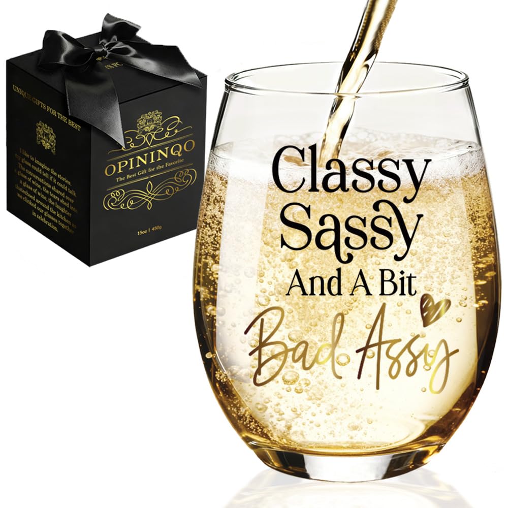 Classy Sassy Novelty Wine Glass