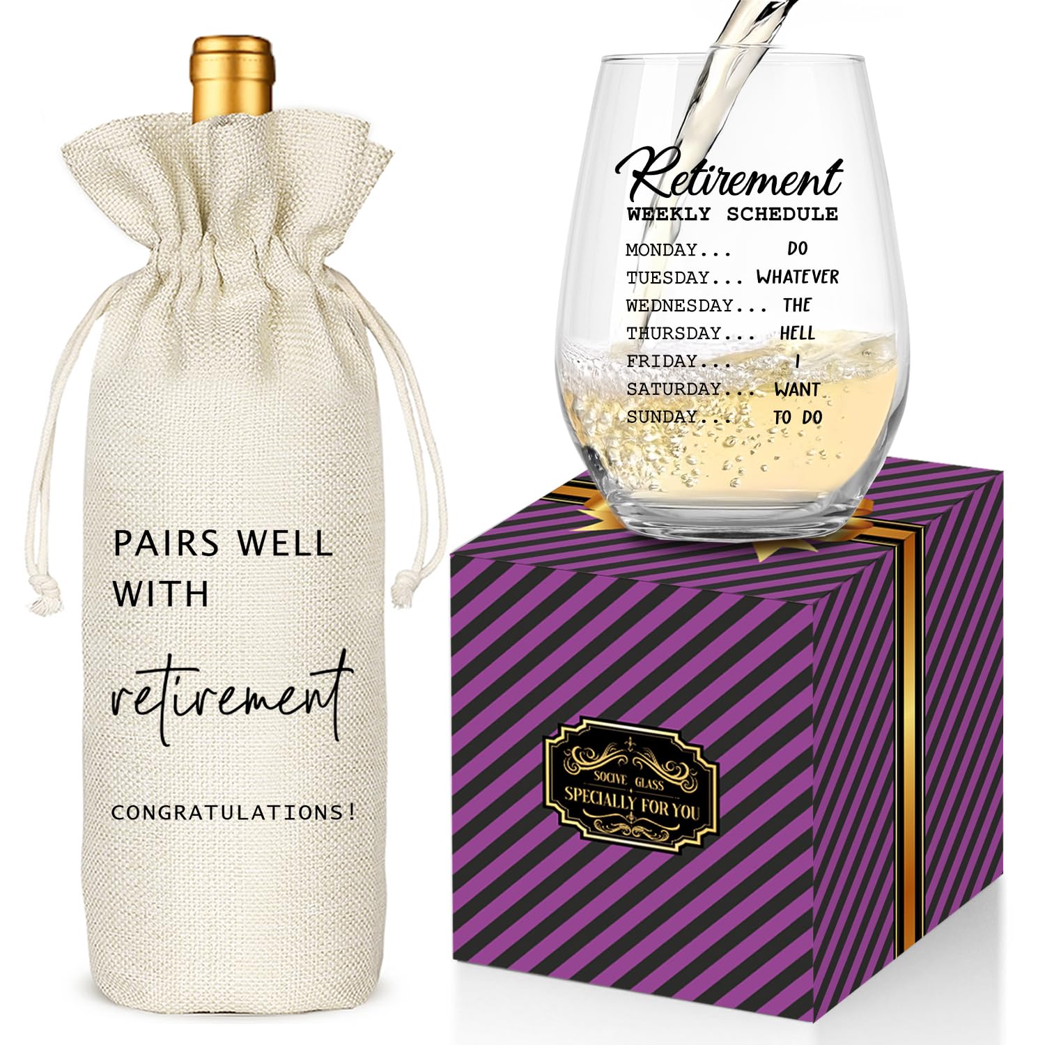 Pairs Well With Retirement Set
