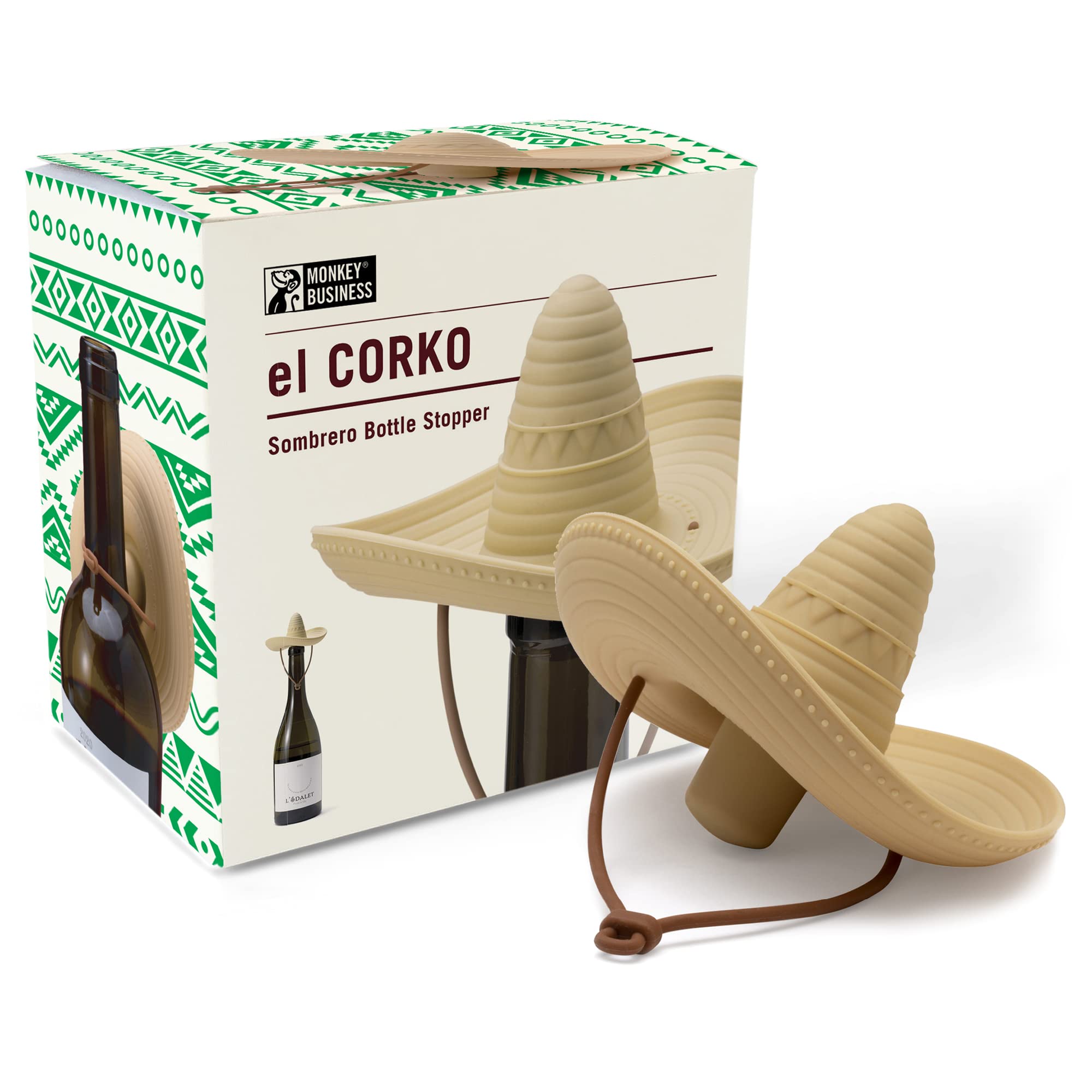 Sombrero Shaped Bottle Stopper