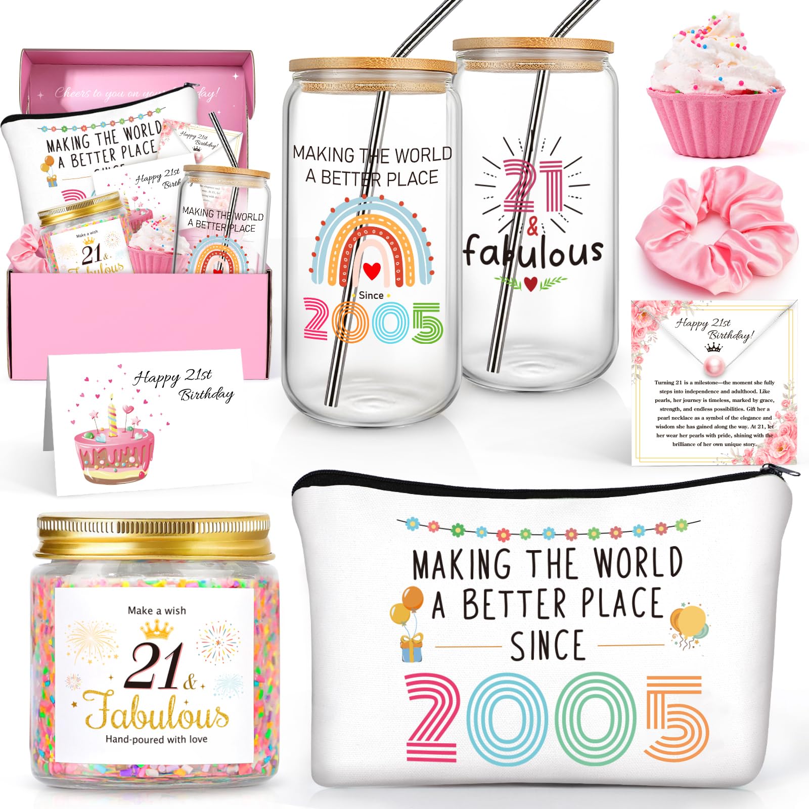 Vintage 2005 Birthday Basket