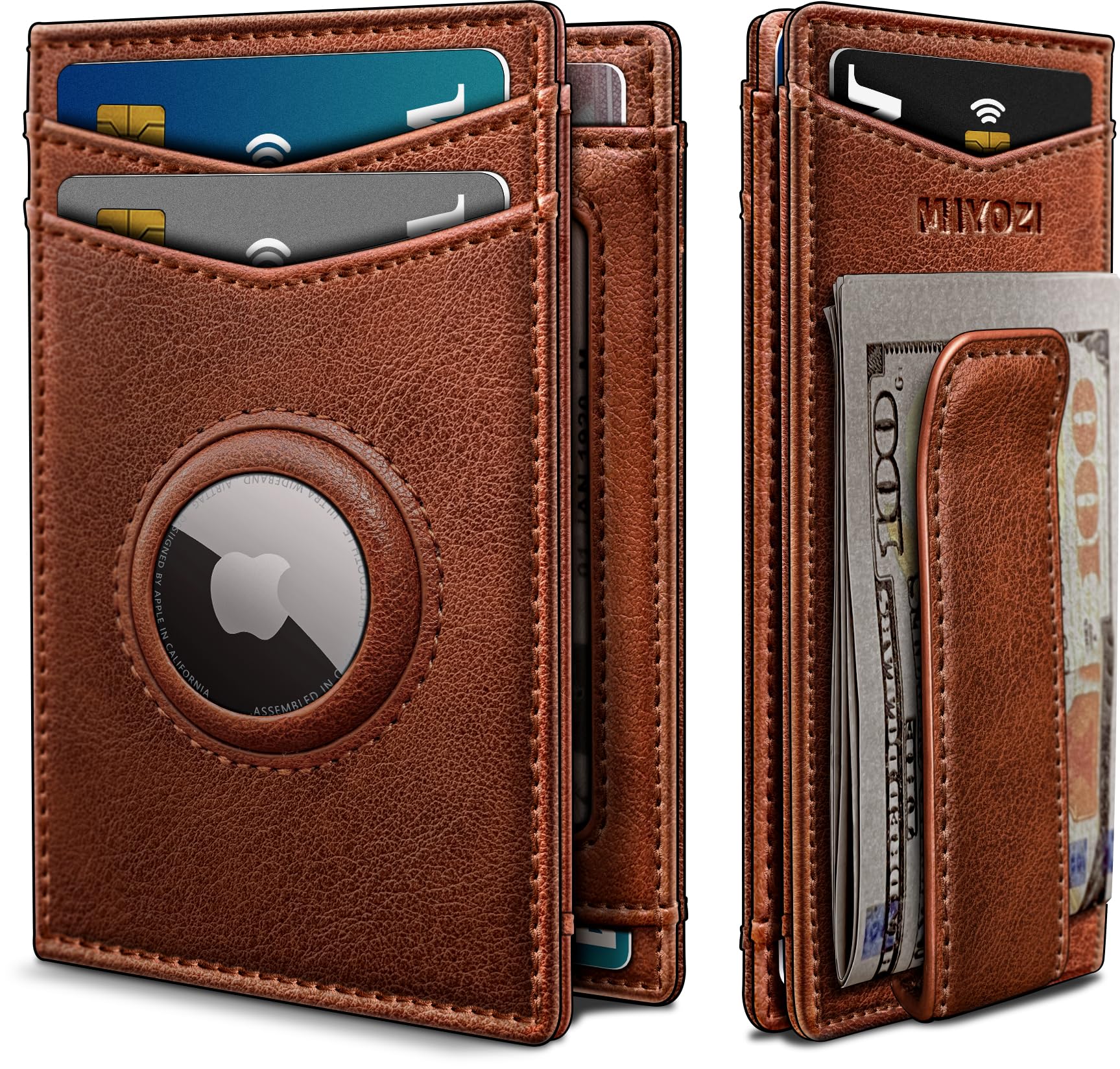 Airtag Wallet with Money Clip