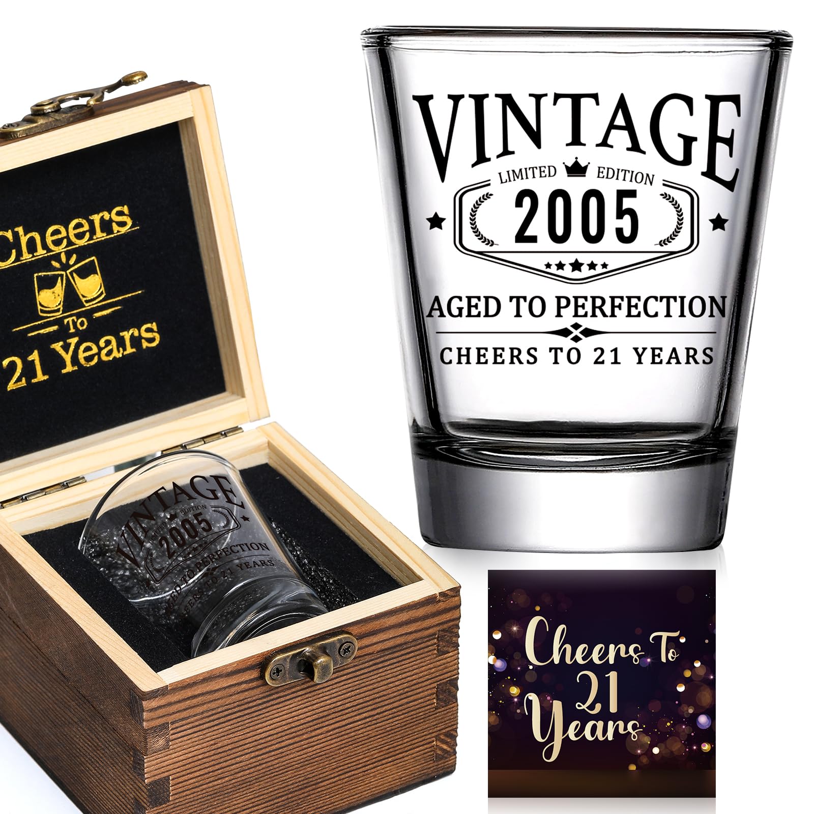 Vintage 2005 Shot Glass Box