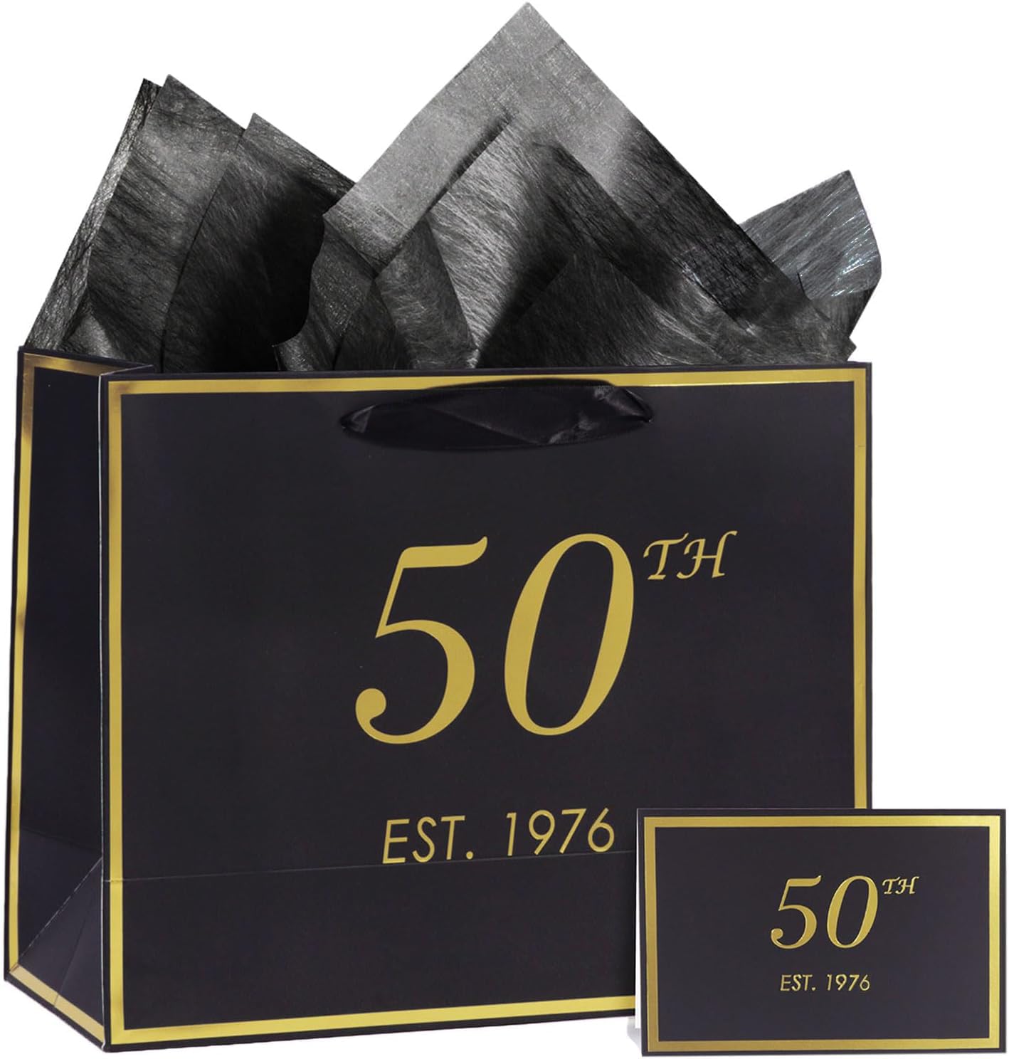 Elegant Black Gold Gift Bag