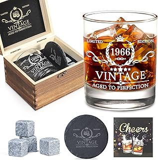Vintage 1966 Whiskey Glass Set