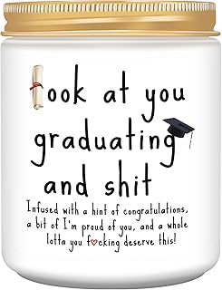Lavender Scented Graduation Candle