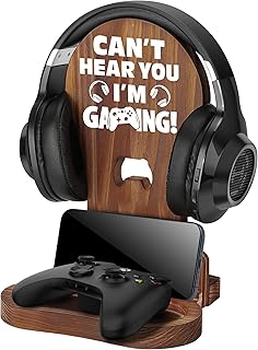 Wooden Gamer Headset Stand