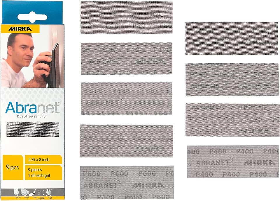 Assorted Grit Sandpaper Pack (Mirka Abranet)