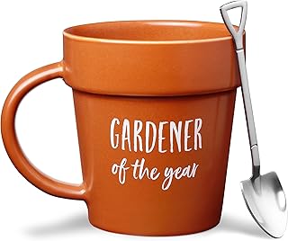 Plant Pot Mug with Shovel Spoon