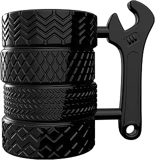 Tyre Shaped Frosted Ceramic Mug