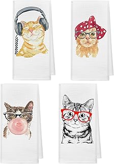 Funny Cat Kitchen Hand Towels
