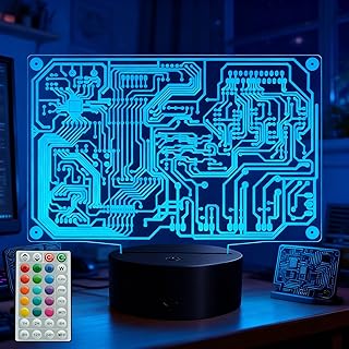 Cybersecurity 3D Illusion Light